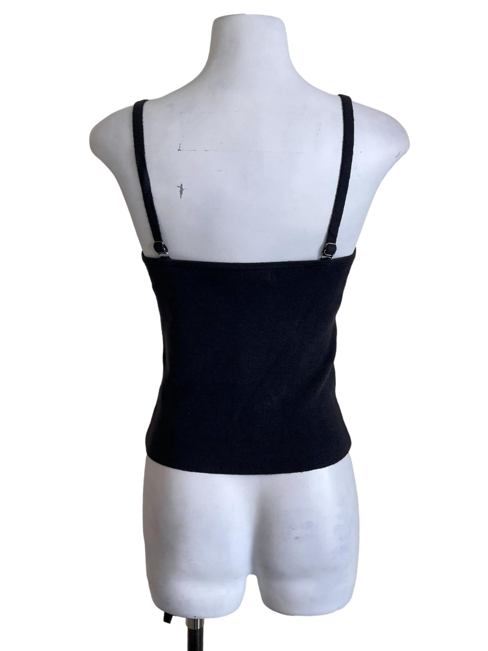 Fade Black Fitted Knit Top