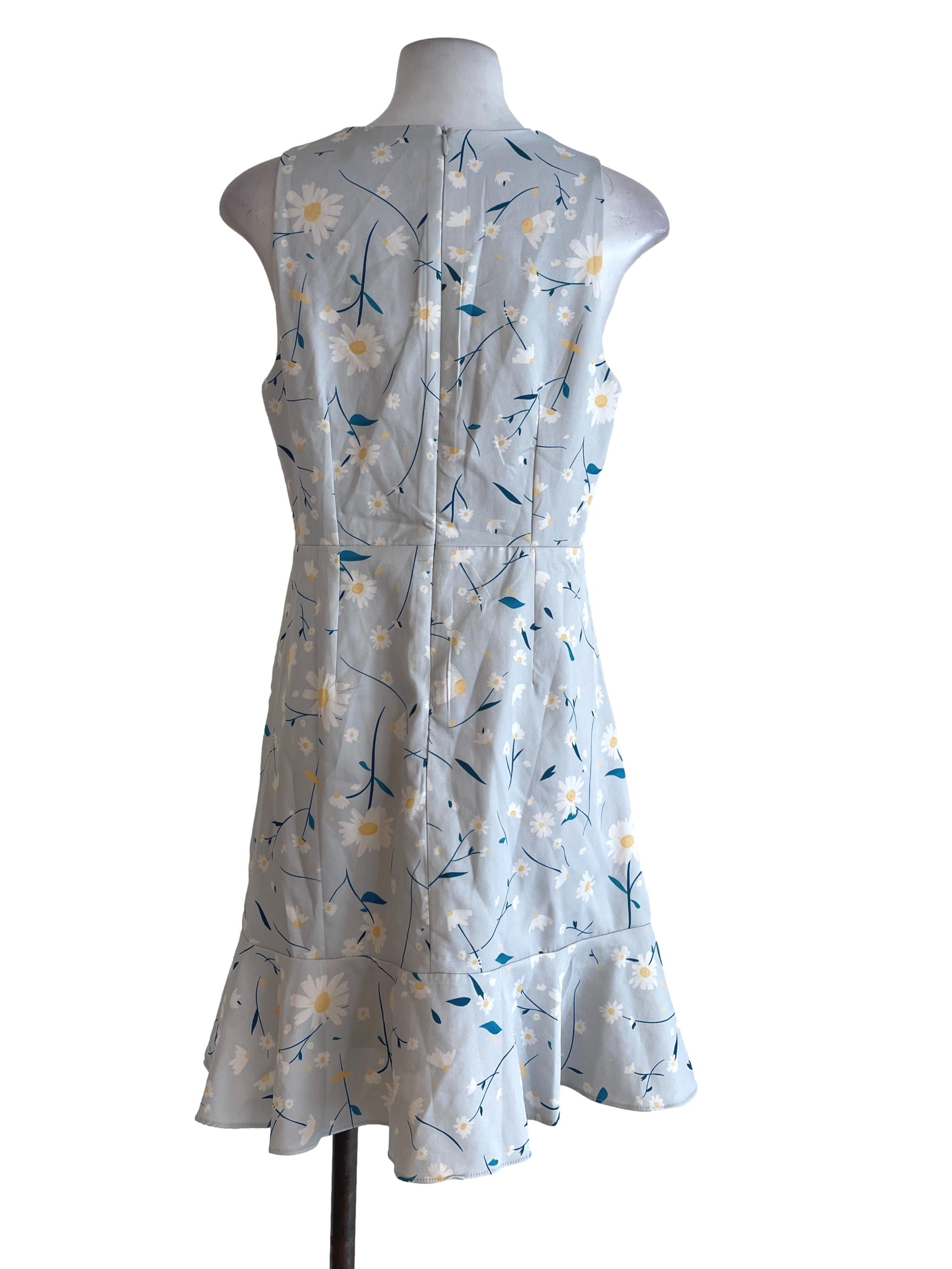 Baby Blue Floral Dress