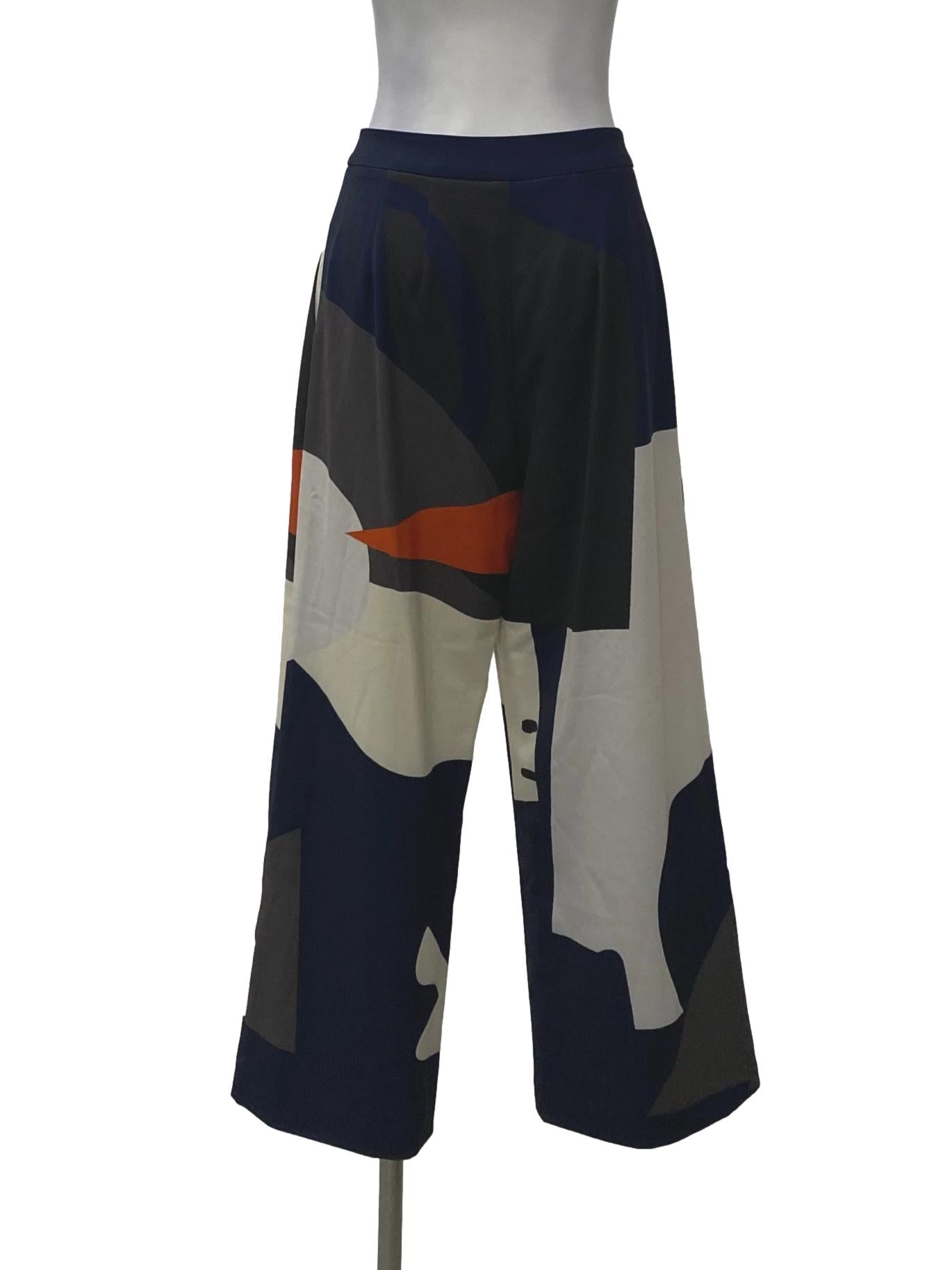 Multi-Coloured With Orange Roadmap Pants OSN