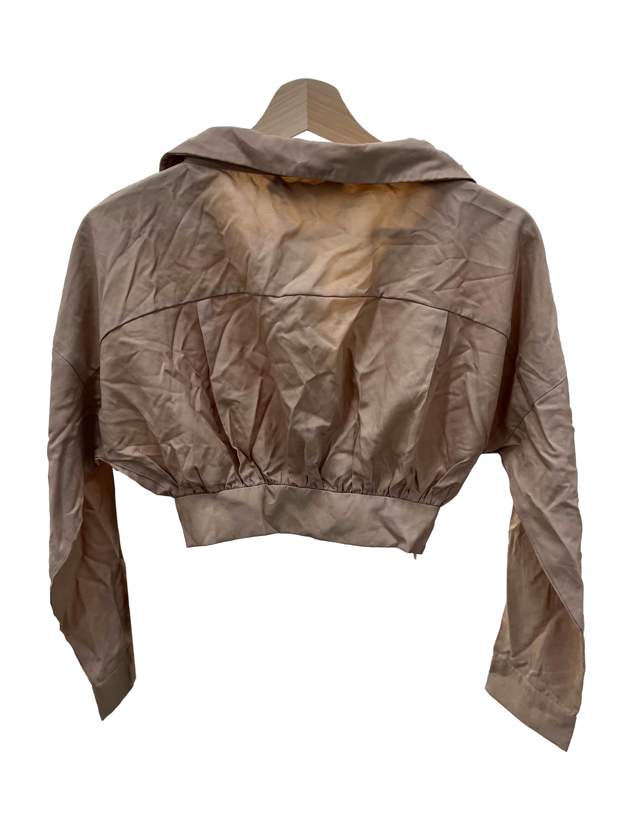 Peanut Brown Batwing Top