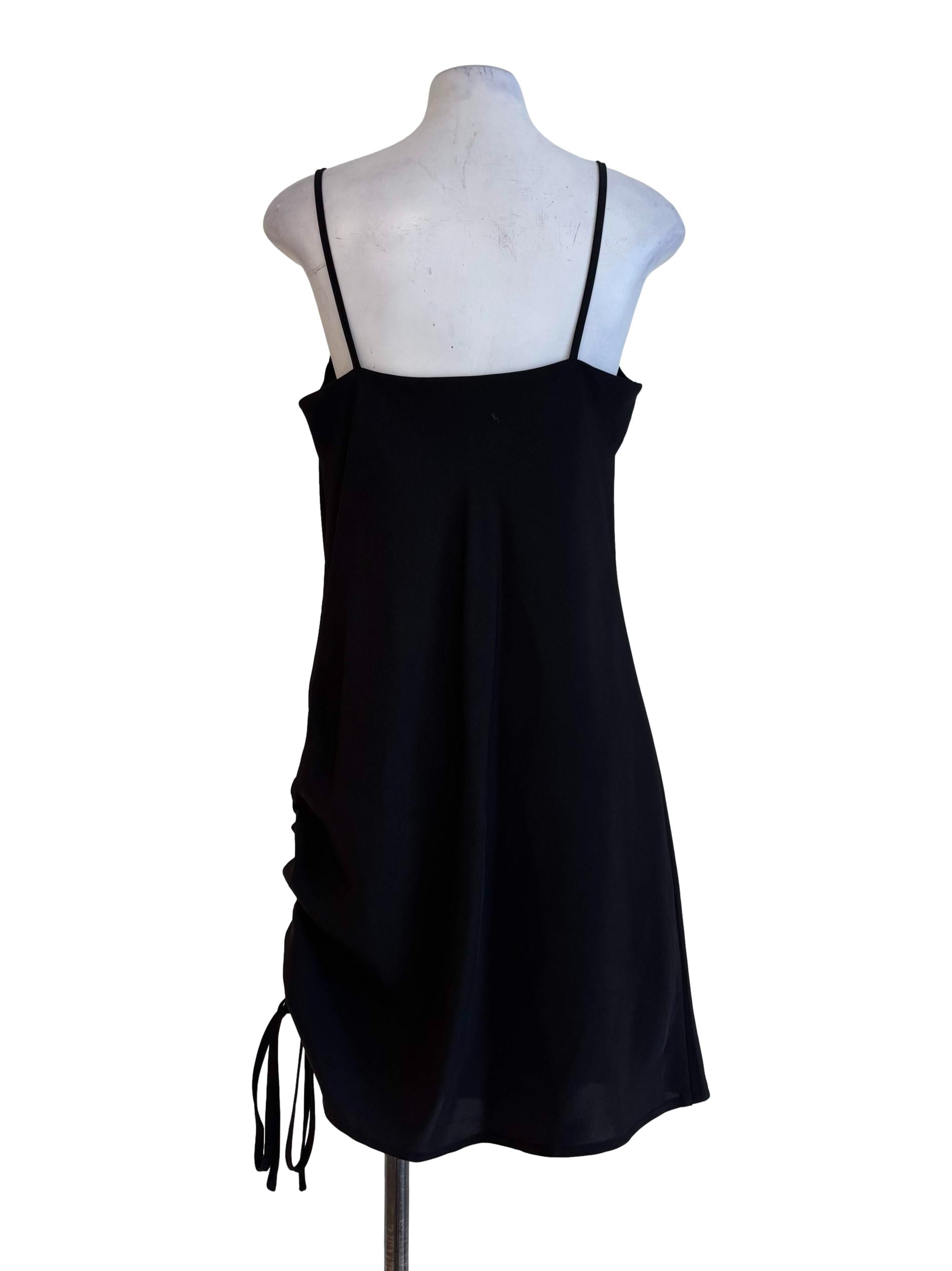 Heavy Black Straight Cut Dress