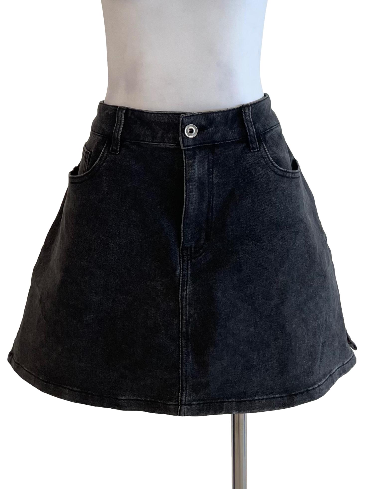 Shadow Fit Jean Skirt