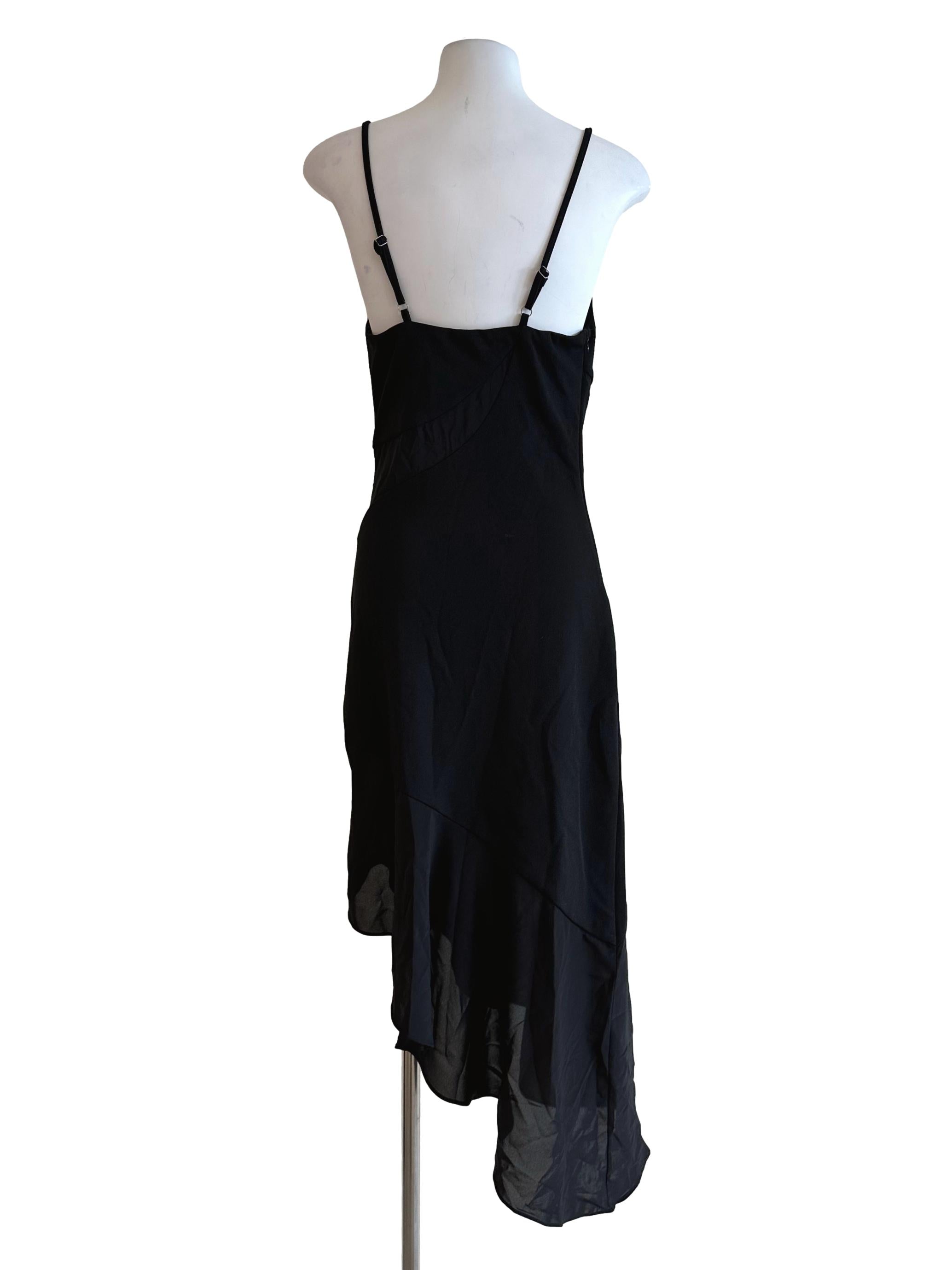 Spider Black Sleeveless Dress