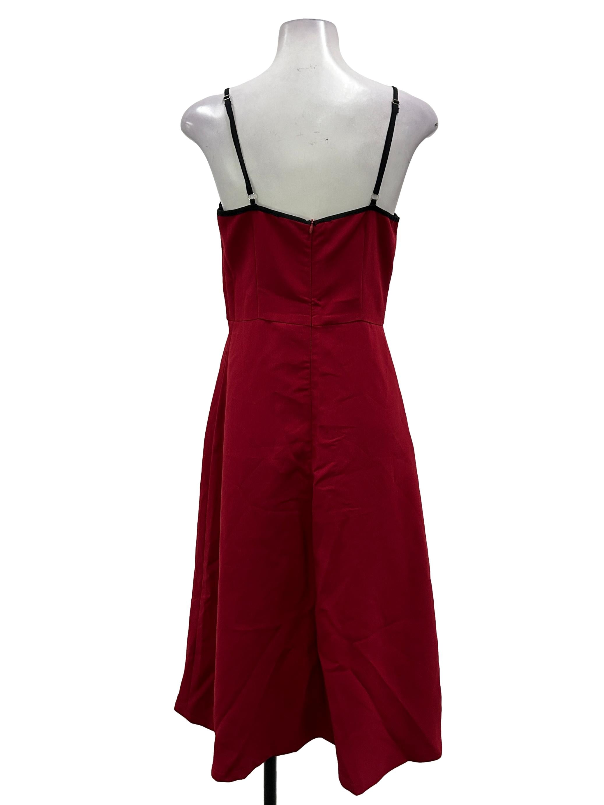 Red Ringer Sleeveless Dress