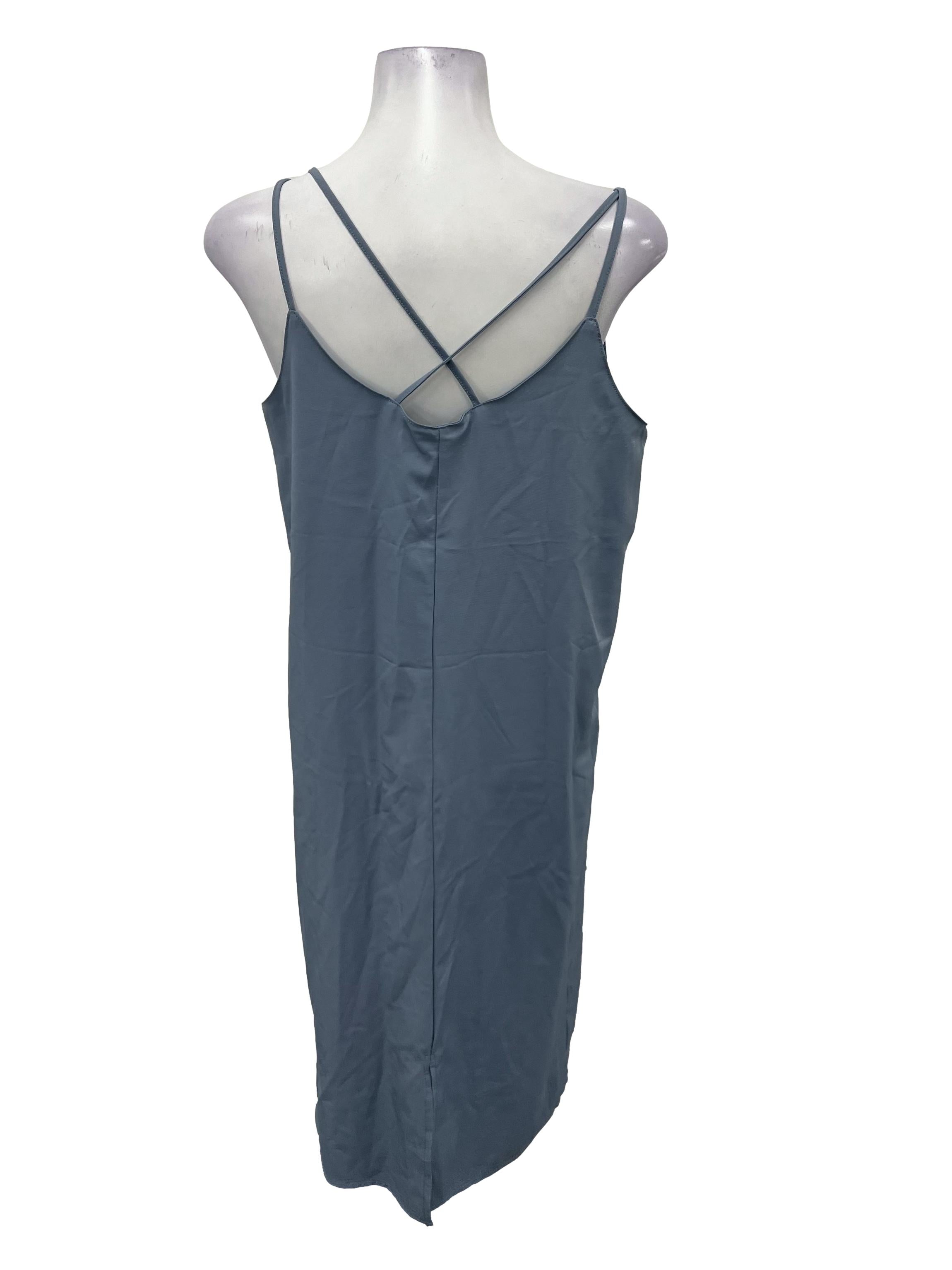 Aegean Blue Slip Dress