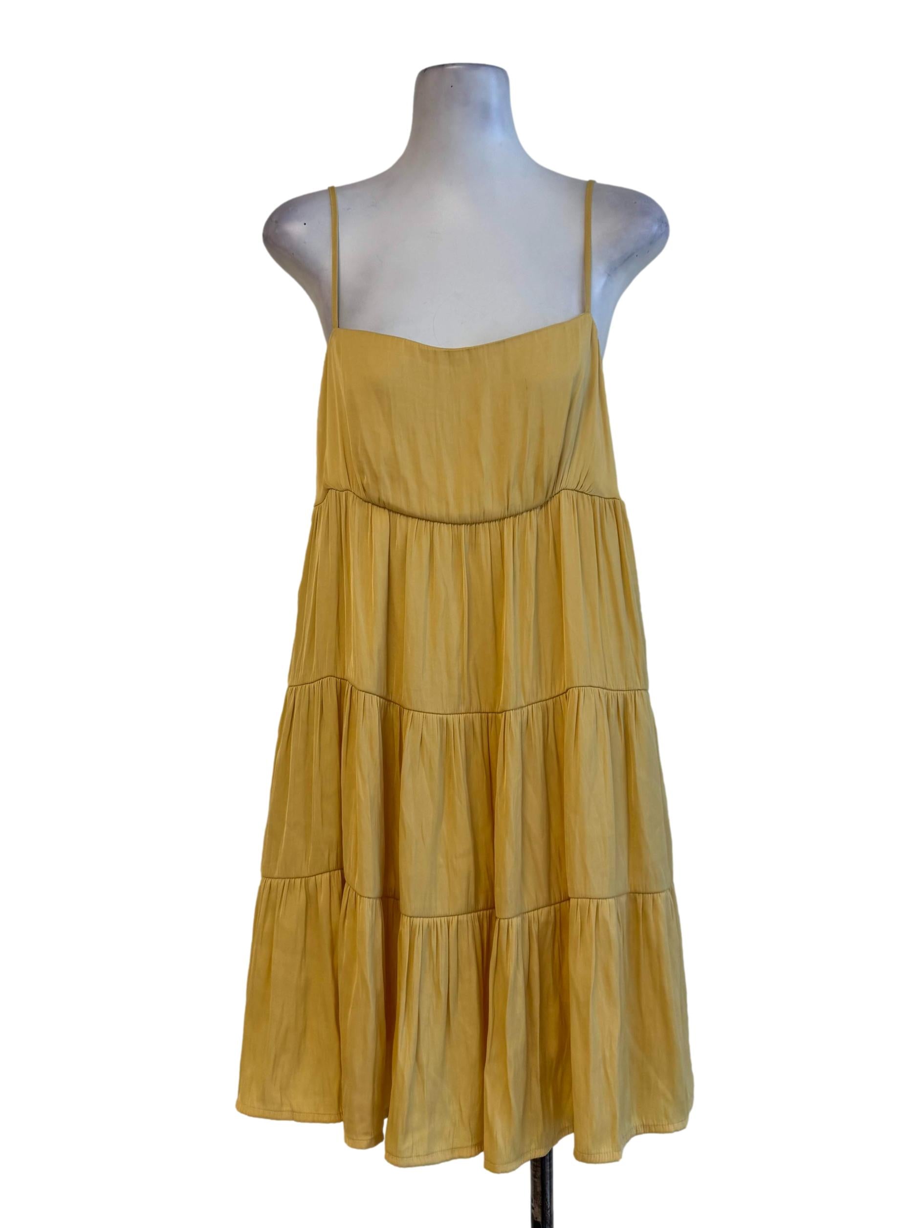 Sunny Yellow Layered Dress