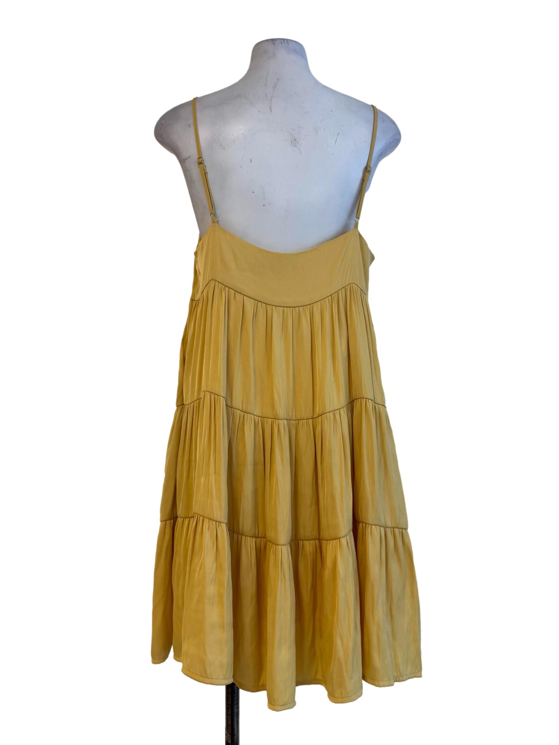 Sunny Yellow Layered Dress