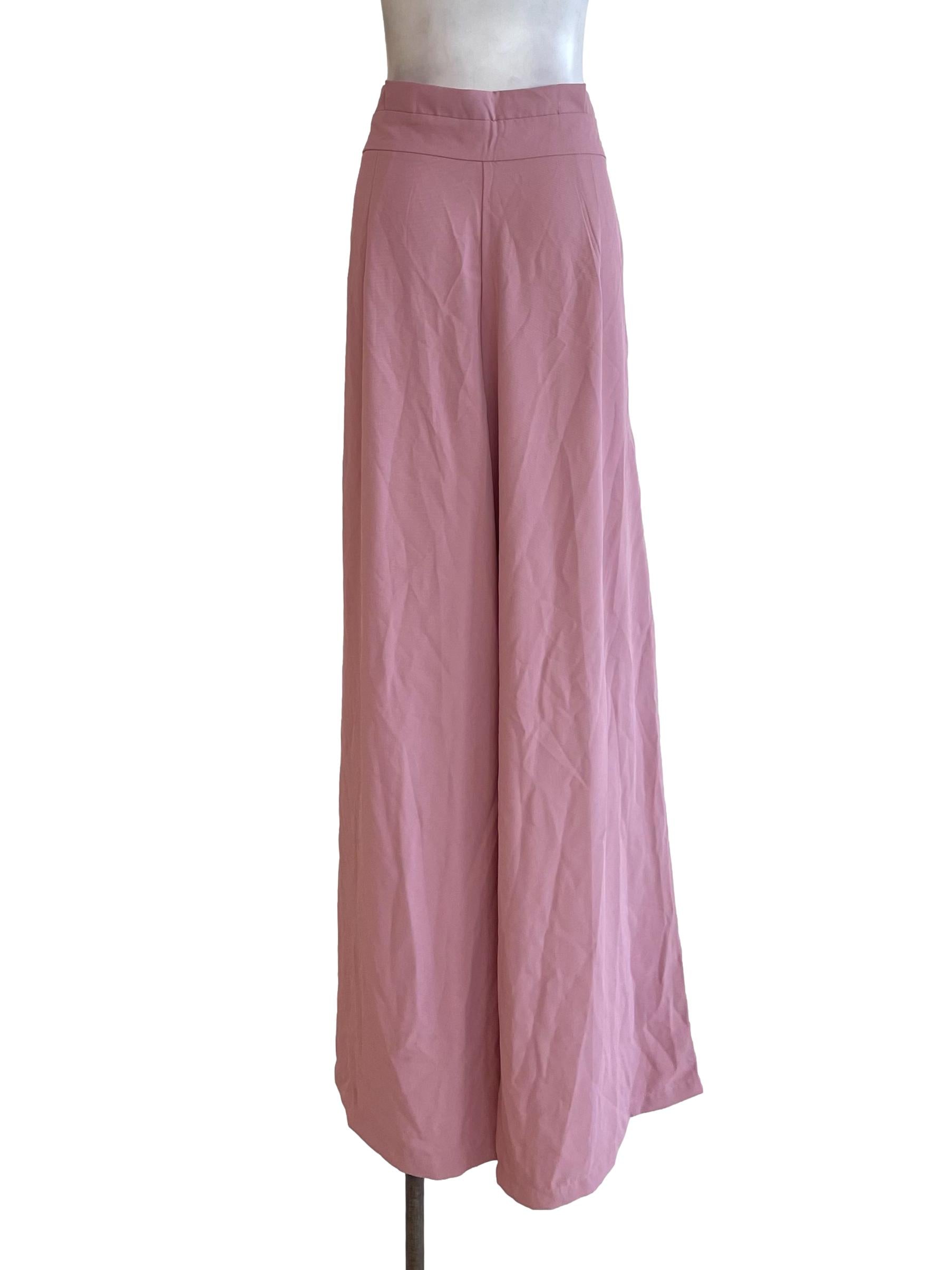 Muted Pink High Waist  Pants