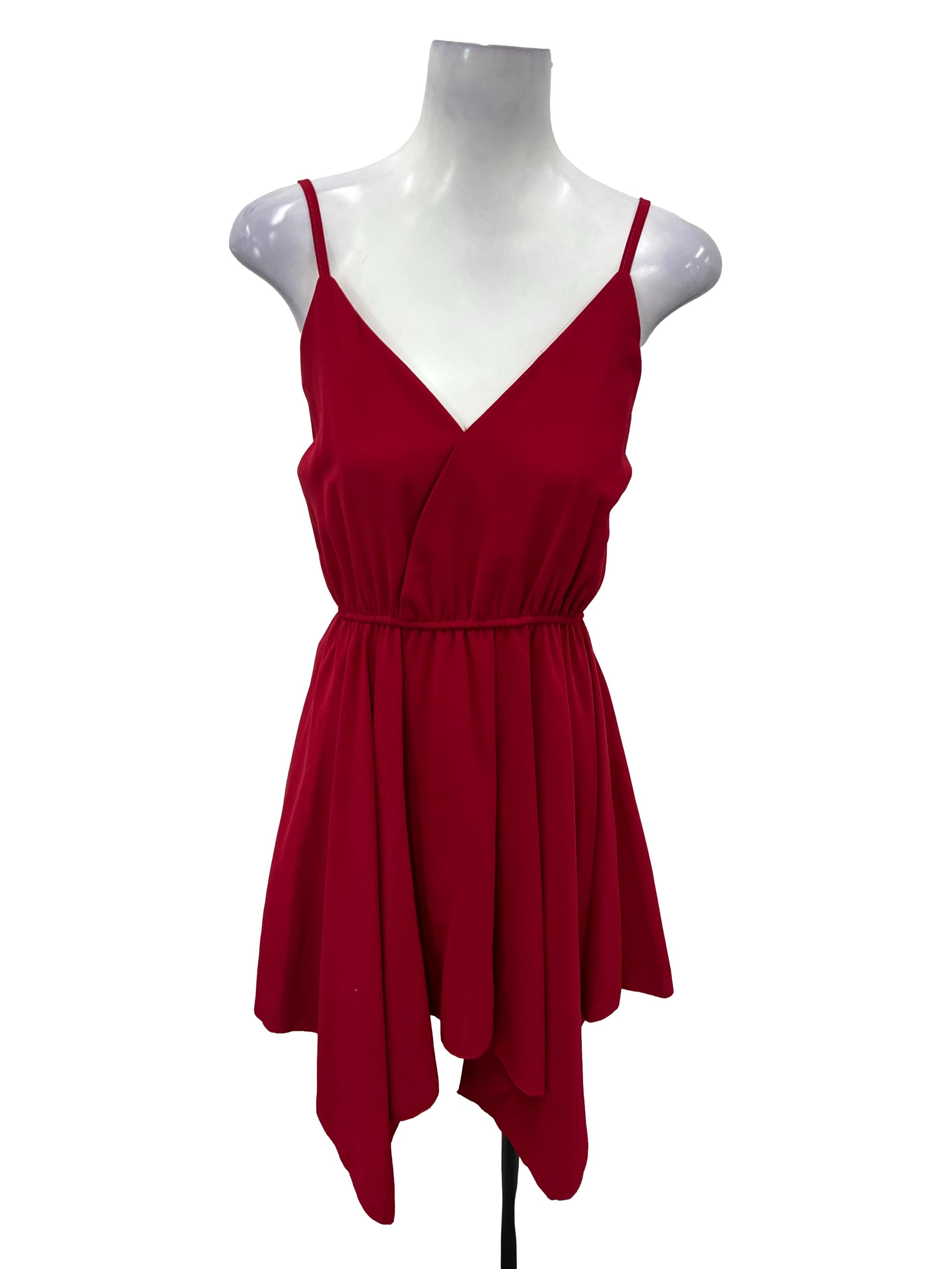 Cherry Red Dropwaist Dress