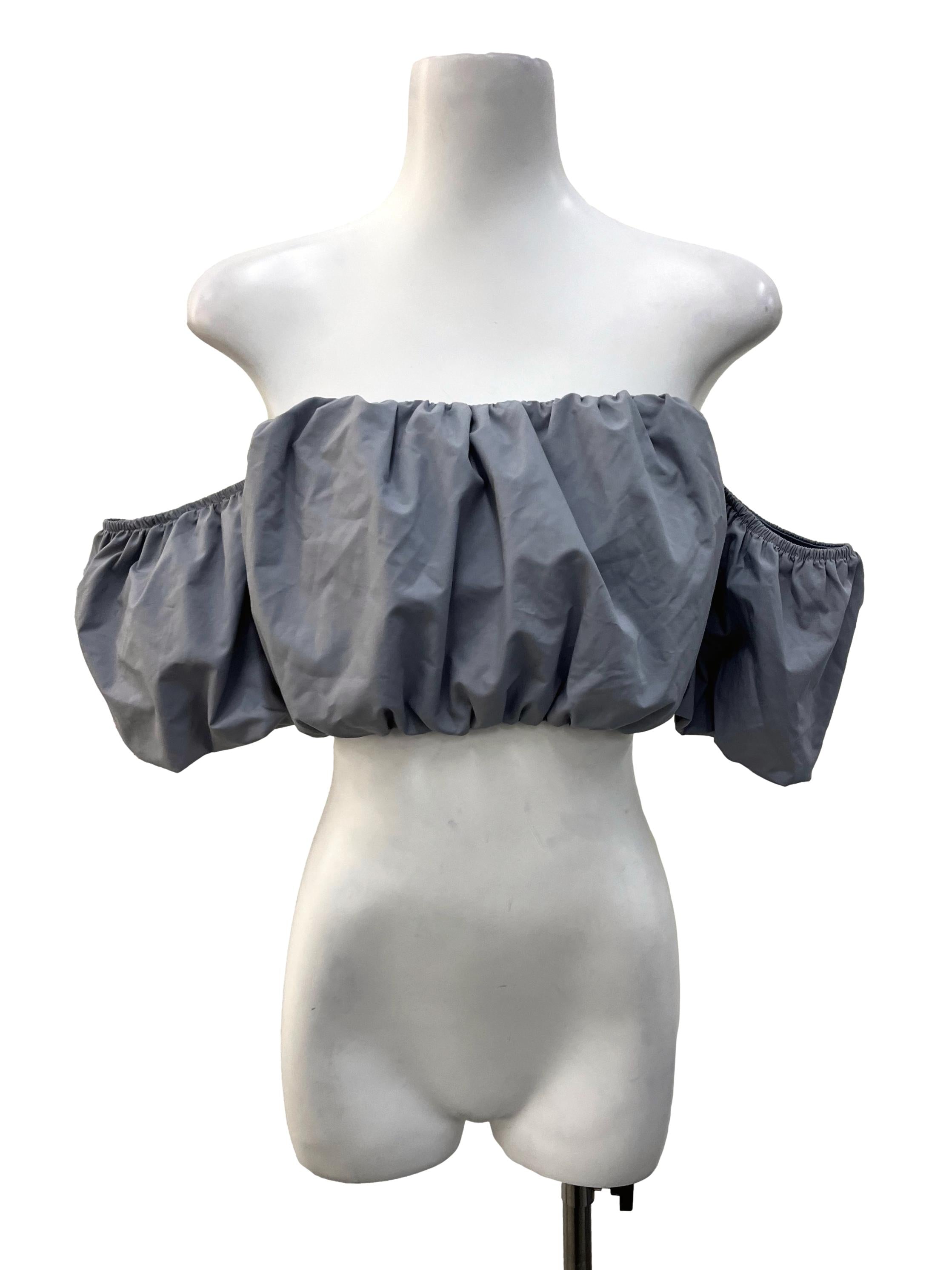 Blue Off Shoulder Top