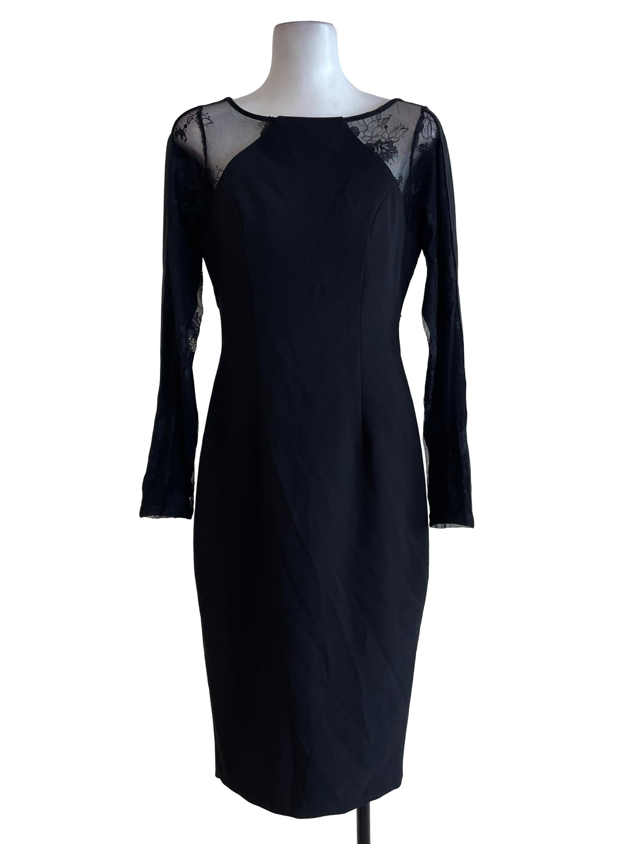 Black Laced Bodycon Dress