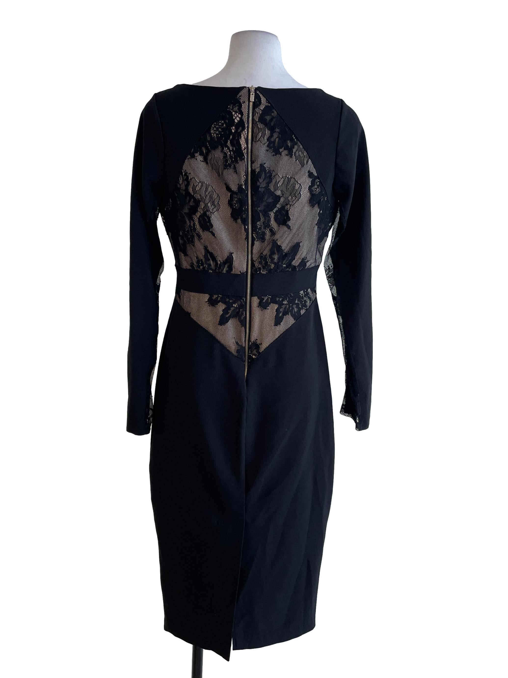 Black Laced Bodycon Dress