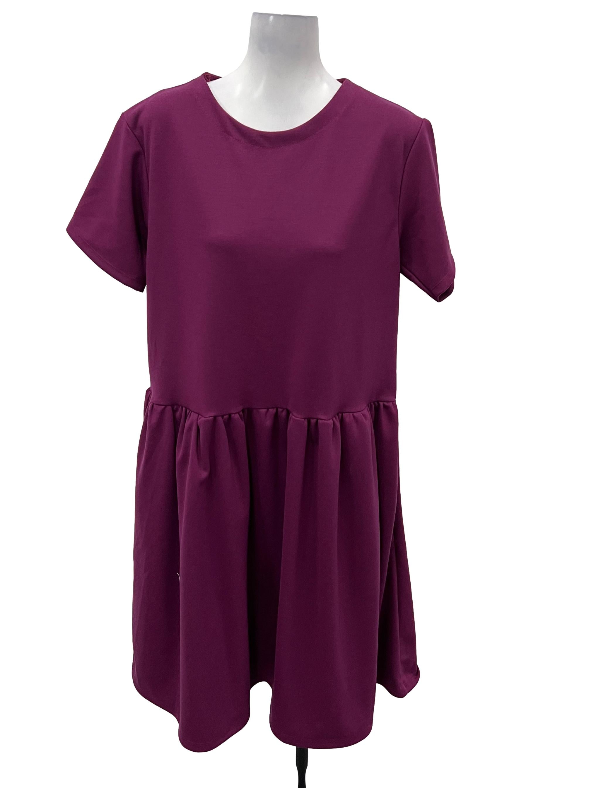 Margenta Purple Dropwaist Dress