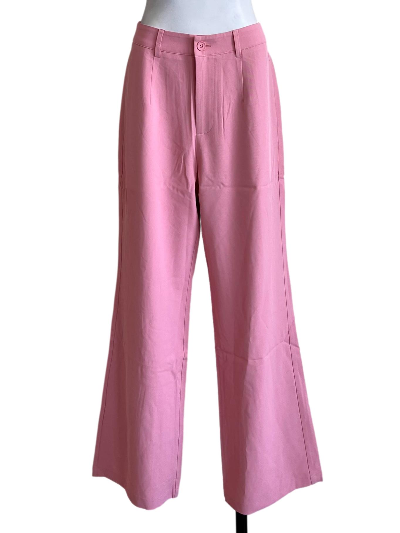 Rose Pink High Waist Pants