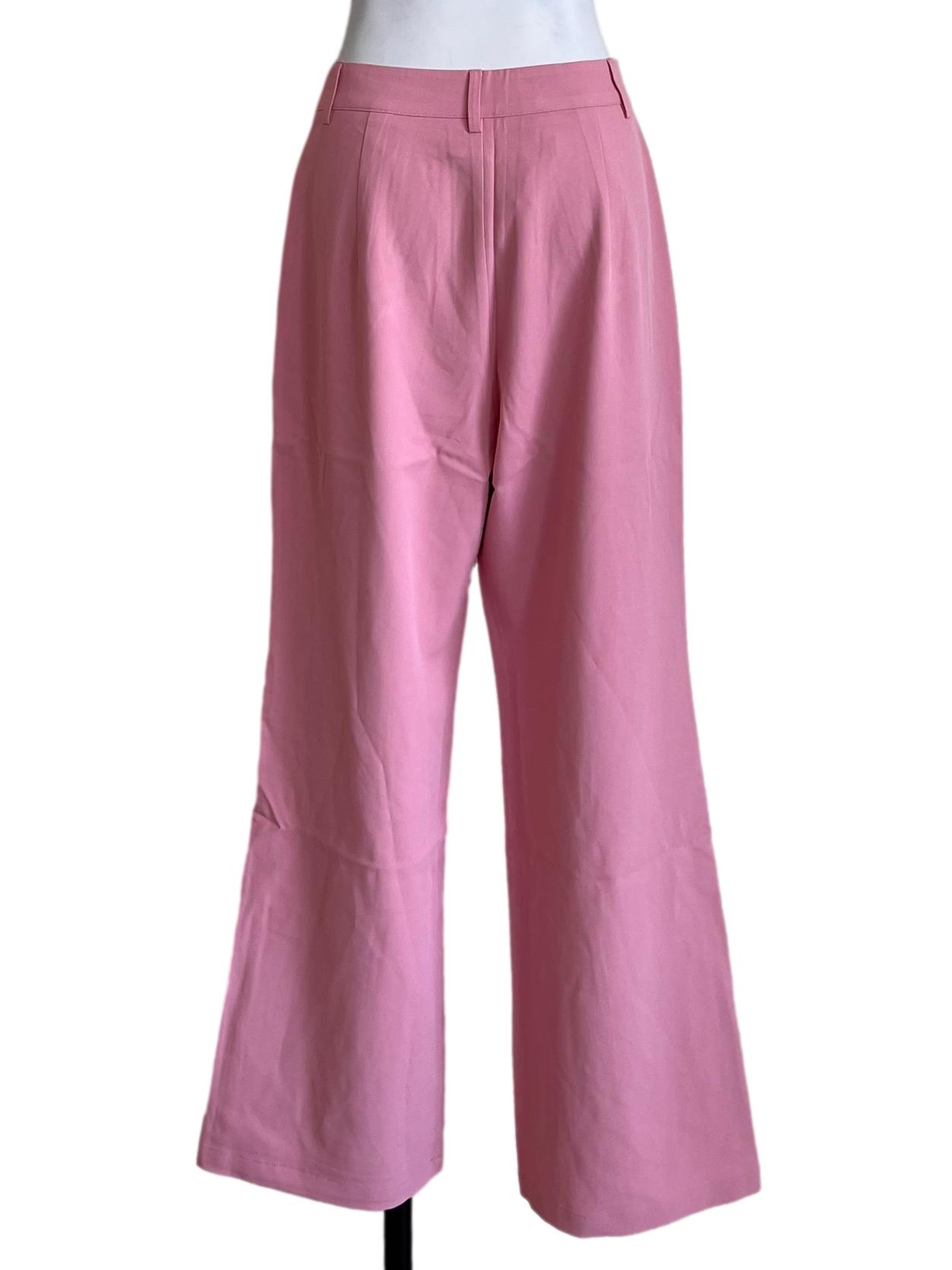 Rose Pink High Waist Pants