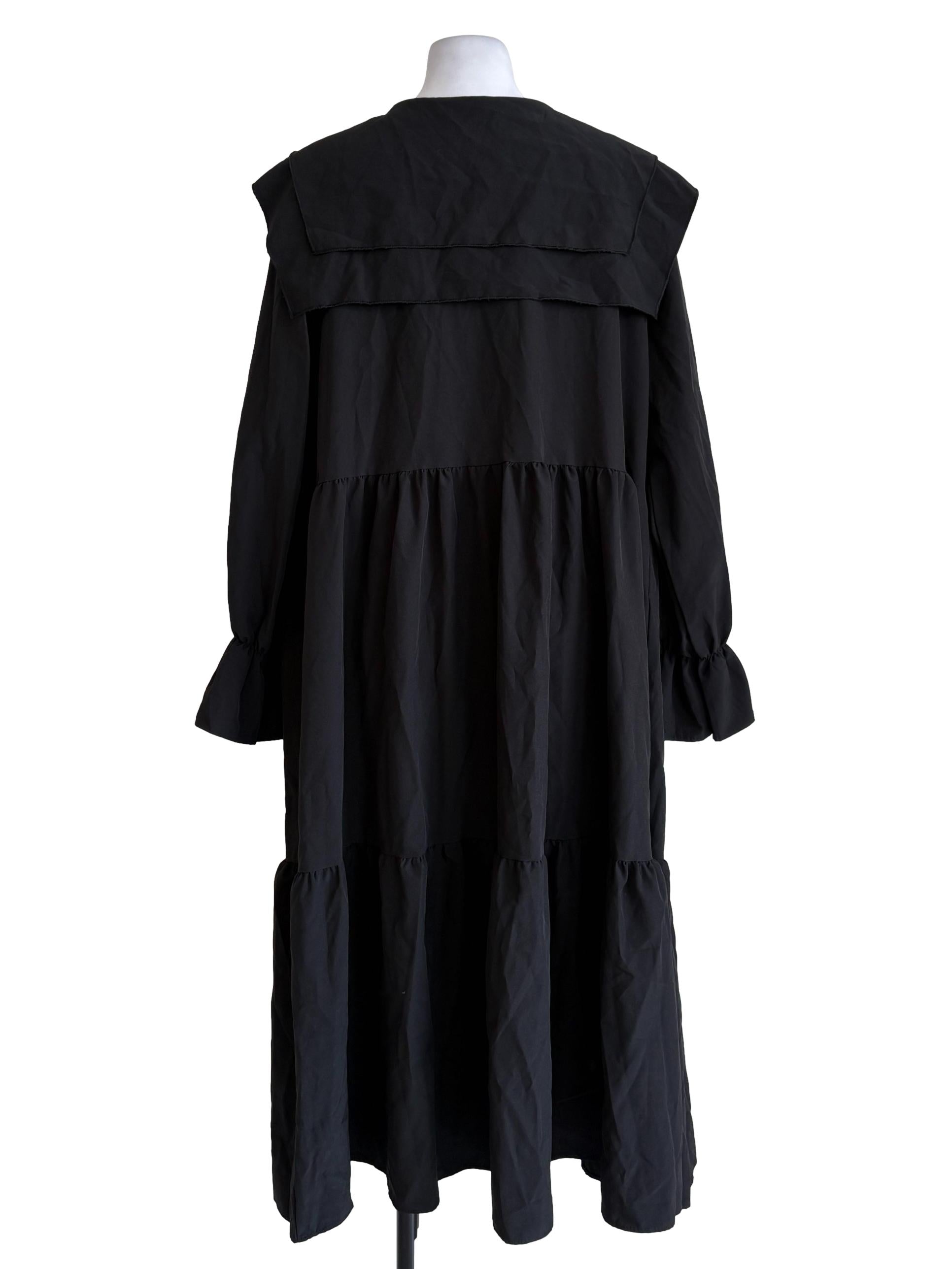 Black Layered Tiered Dress