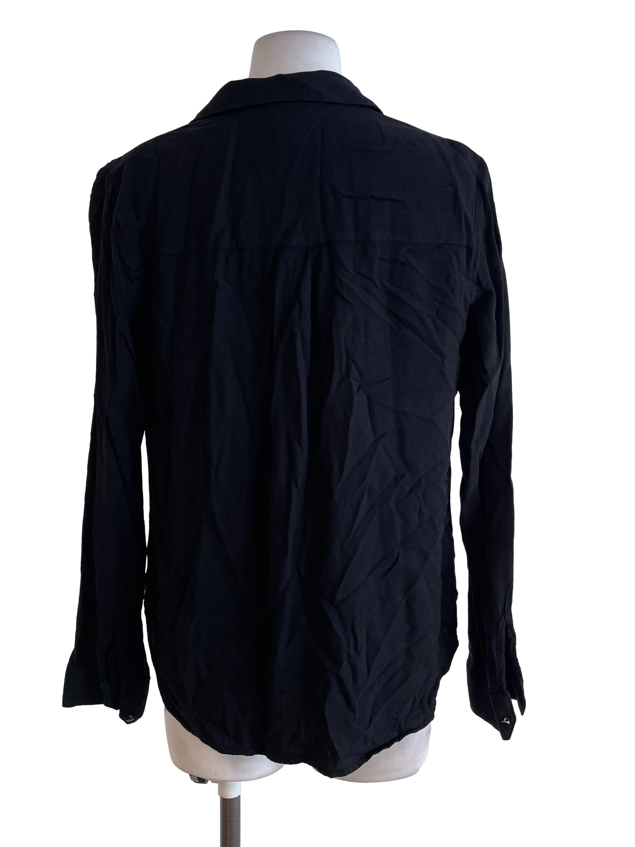 Black V Neck Top