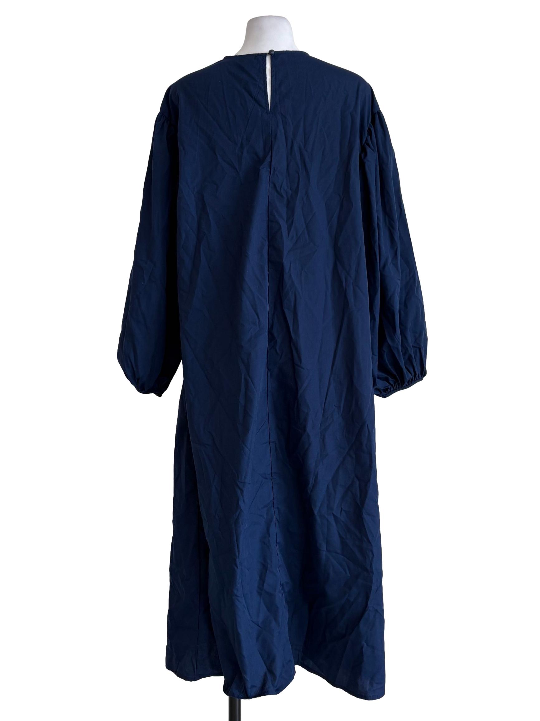 Berry Blue Tent Long Sleeves Dress
