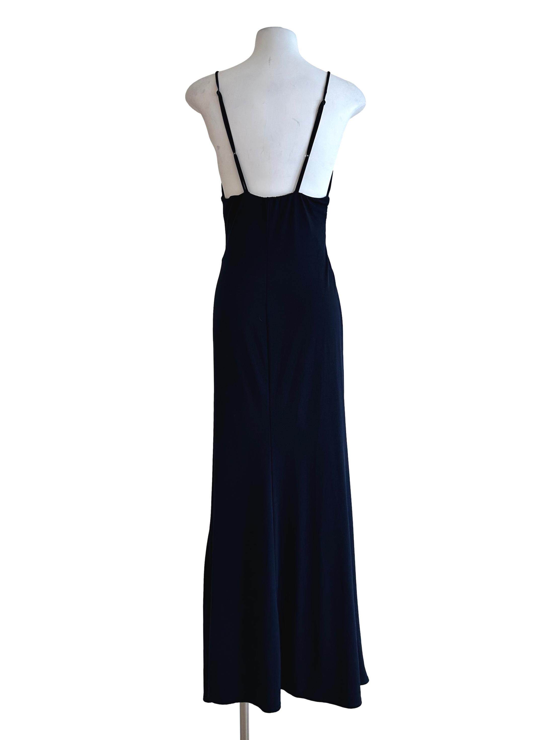 Berry Blue Sleeveless Slit Dress