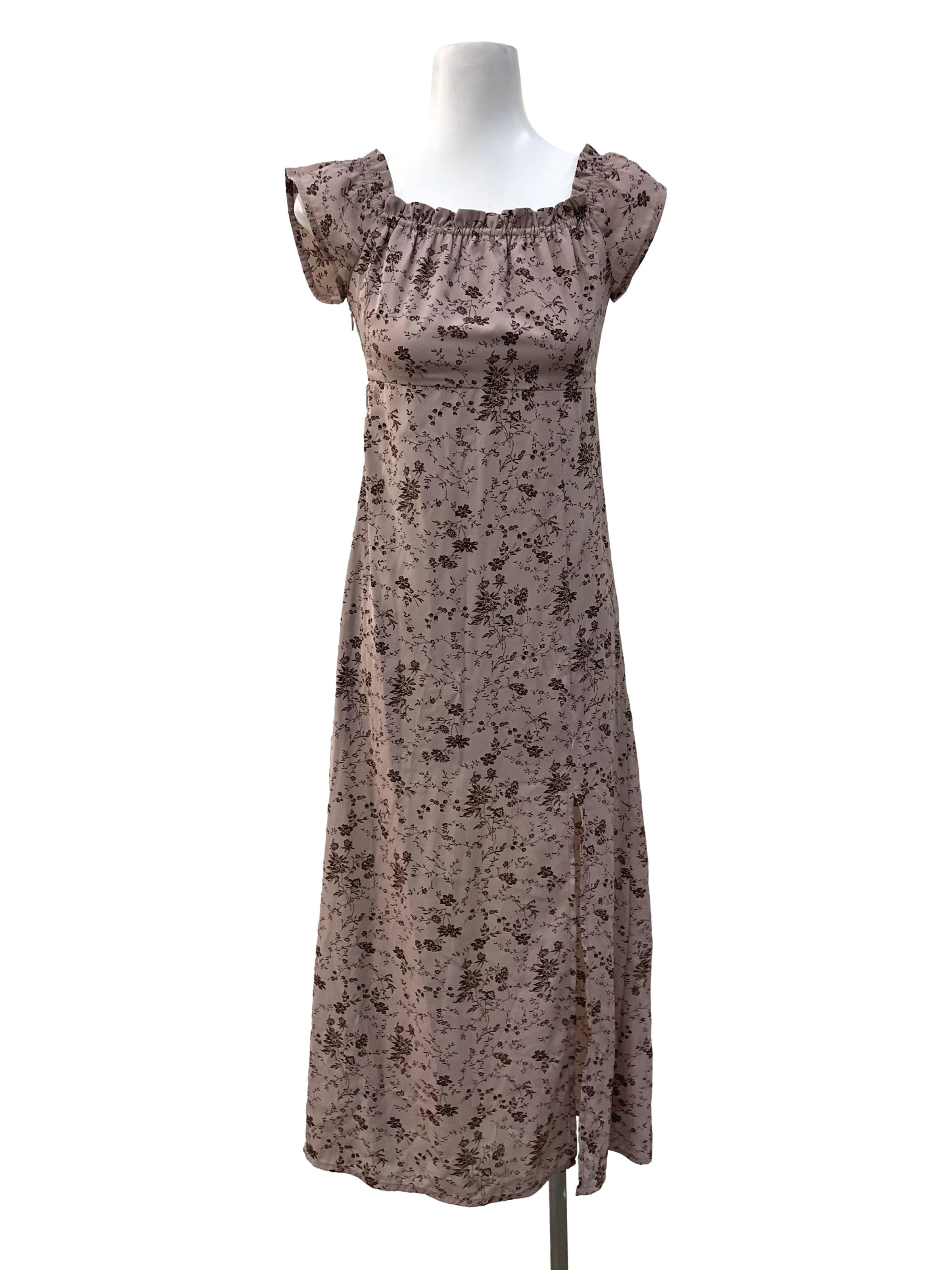 Dusty Purple Cold Shoulder Dress