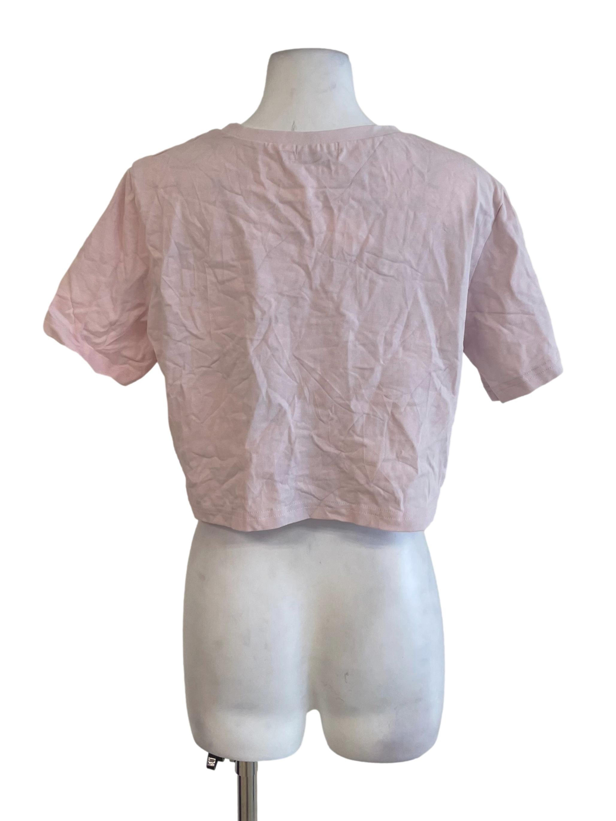 Baby Pink Teddy Crop Top