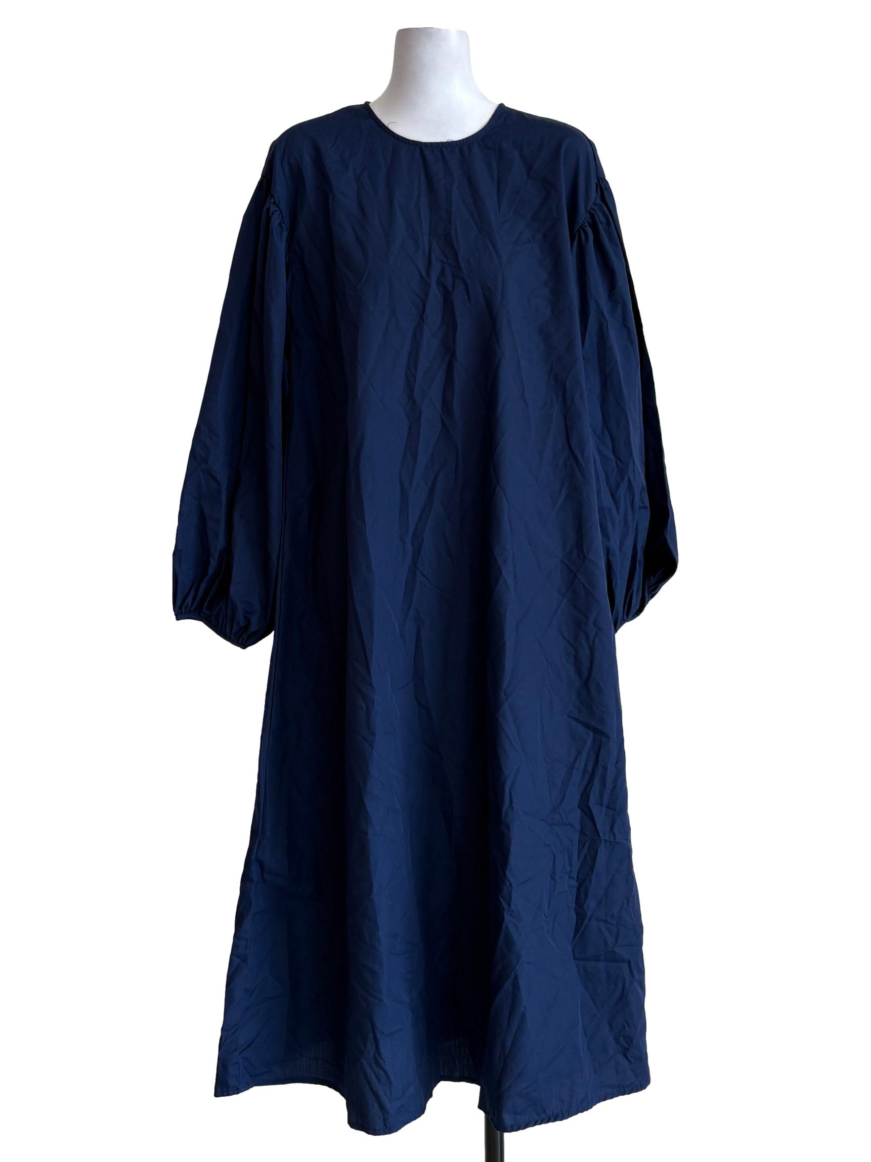 Berry Blue Tent Long Sleeves Dress