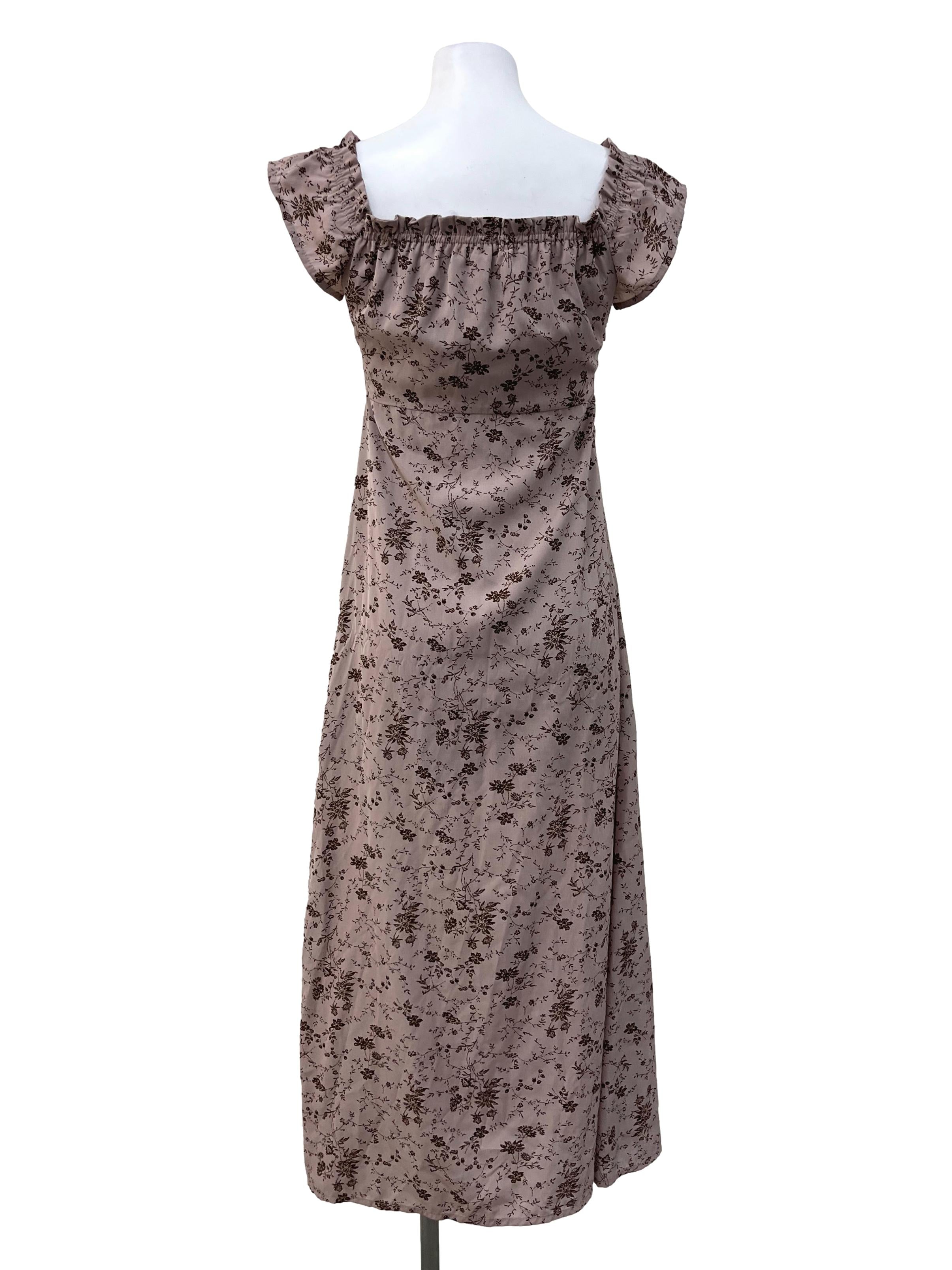 Dusty Purple Cold Shoulder Dress