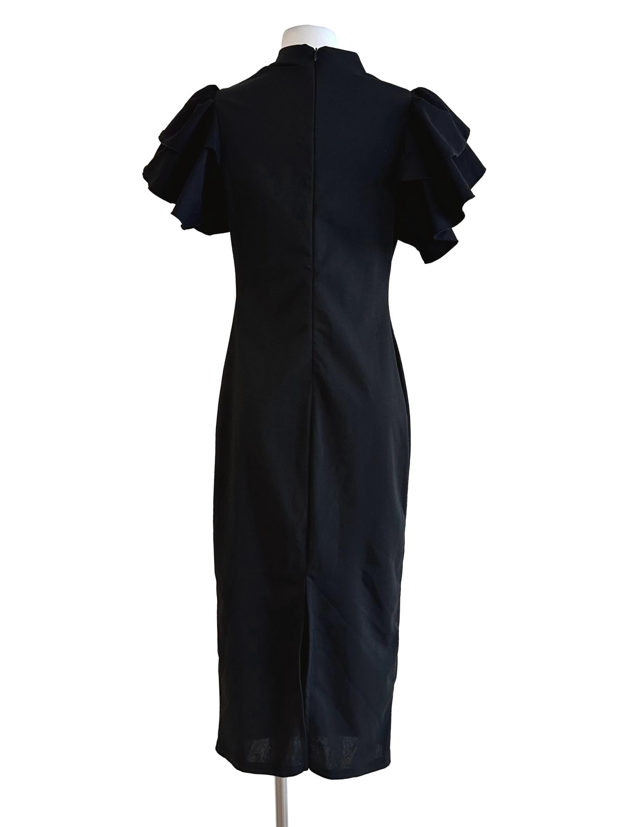 Crow Black Maxi Dress
