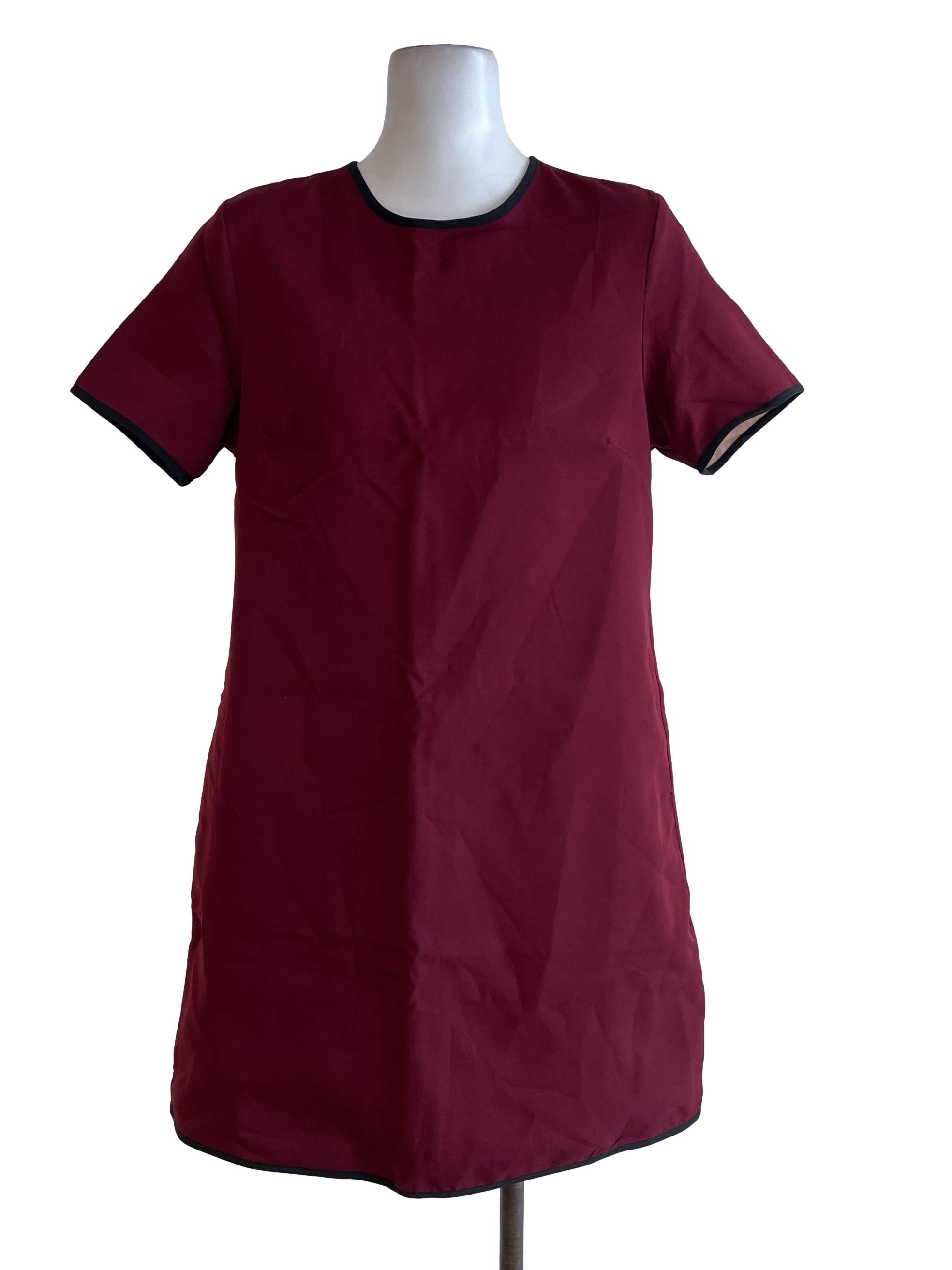 Ruby Red Plain Dress