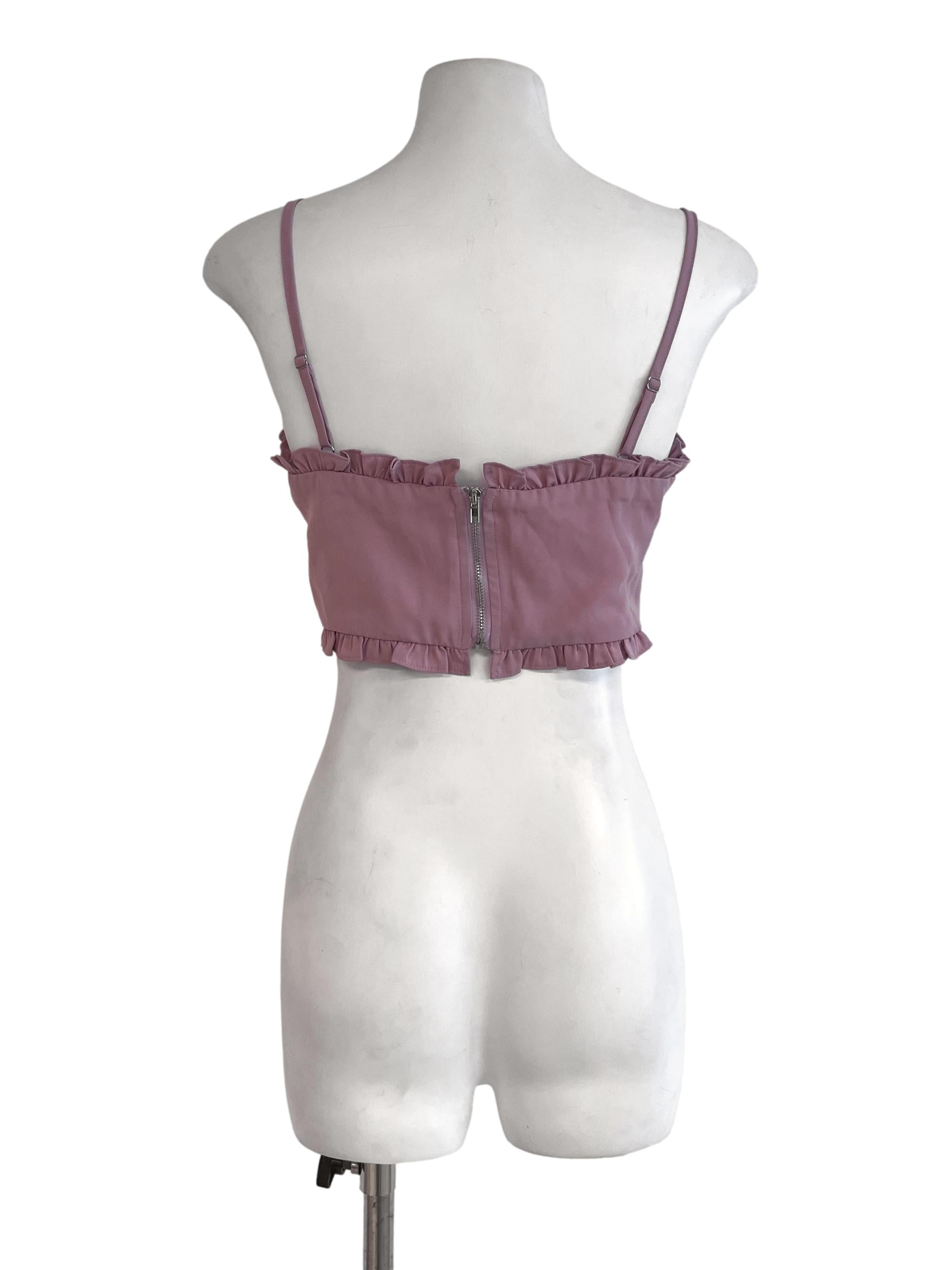Rose Pink Strap Shirt