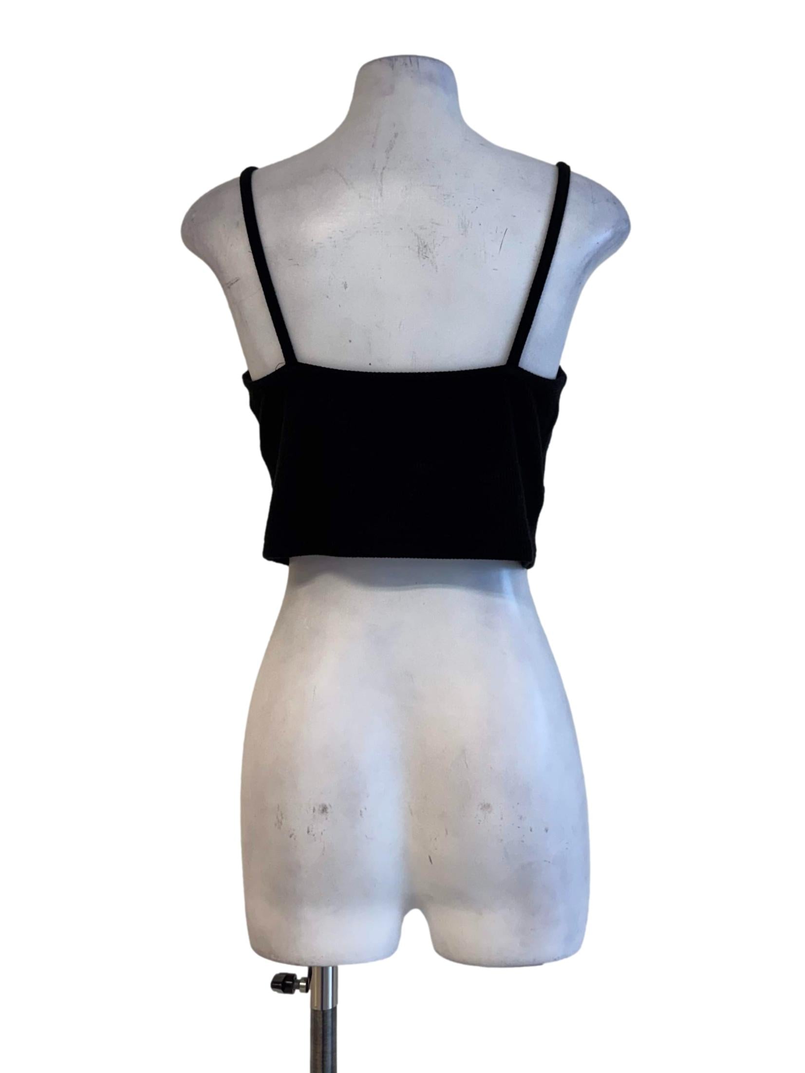 Textured Black Bralet