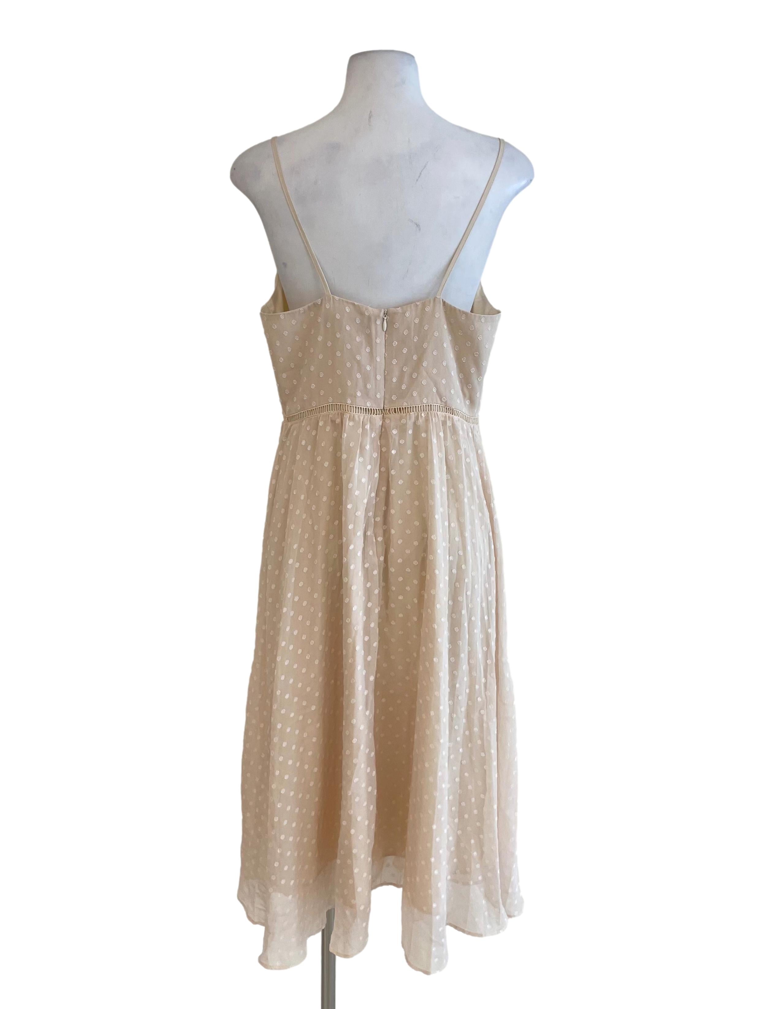Milky Beige Dots Sundress