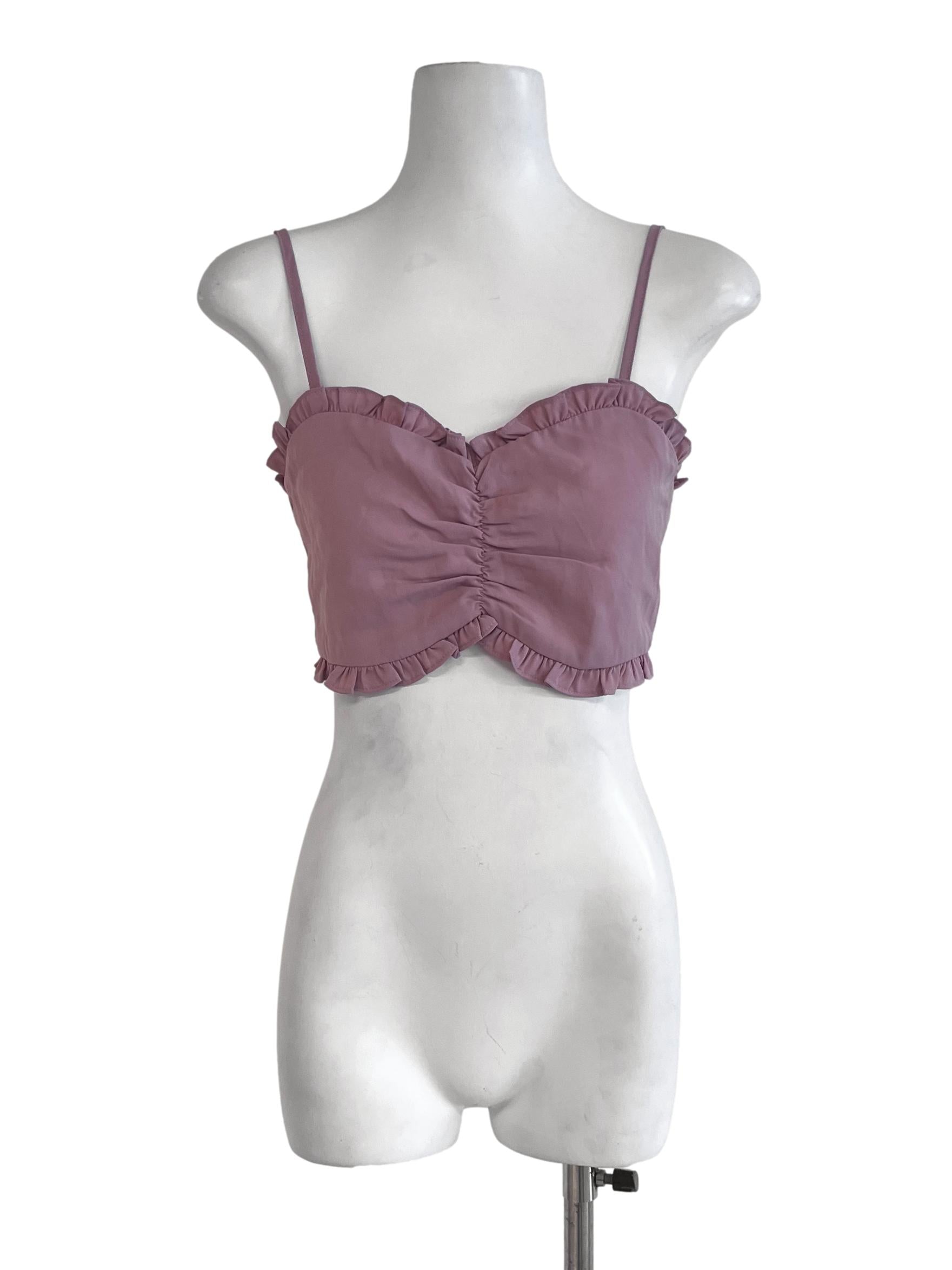 Rose Pink Strap Shirt