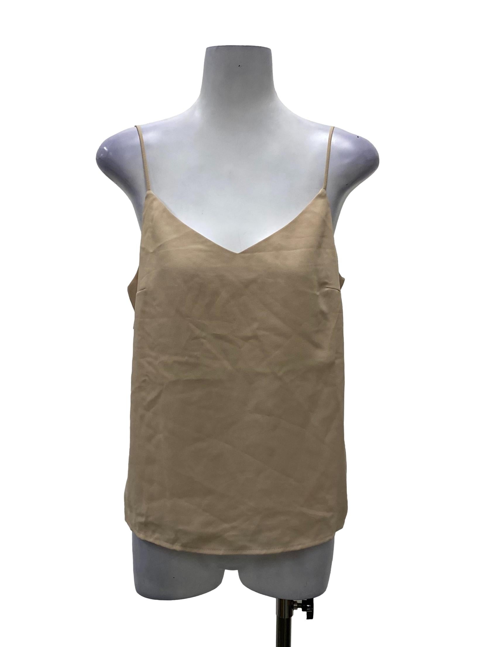 Light Khaki Strap Top
