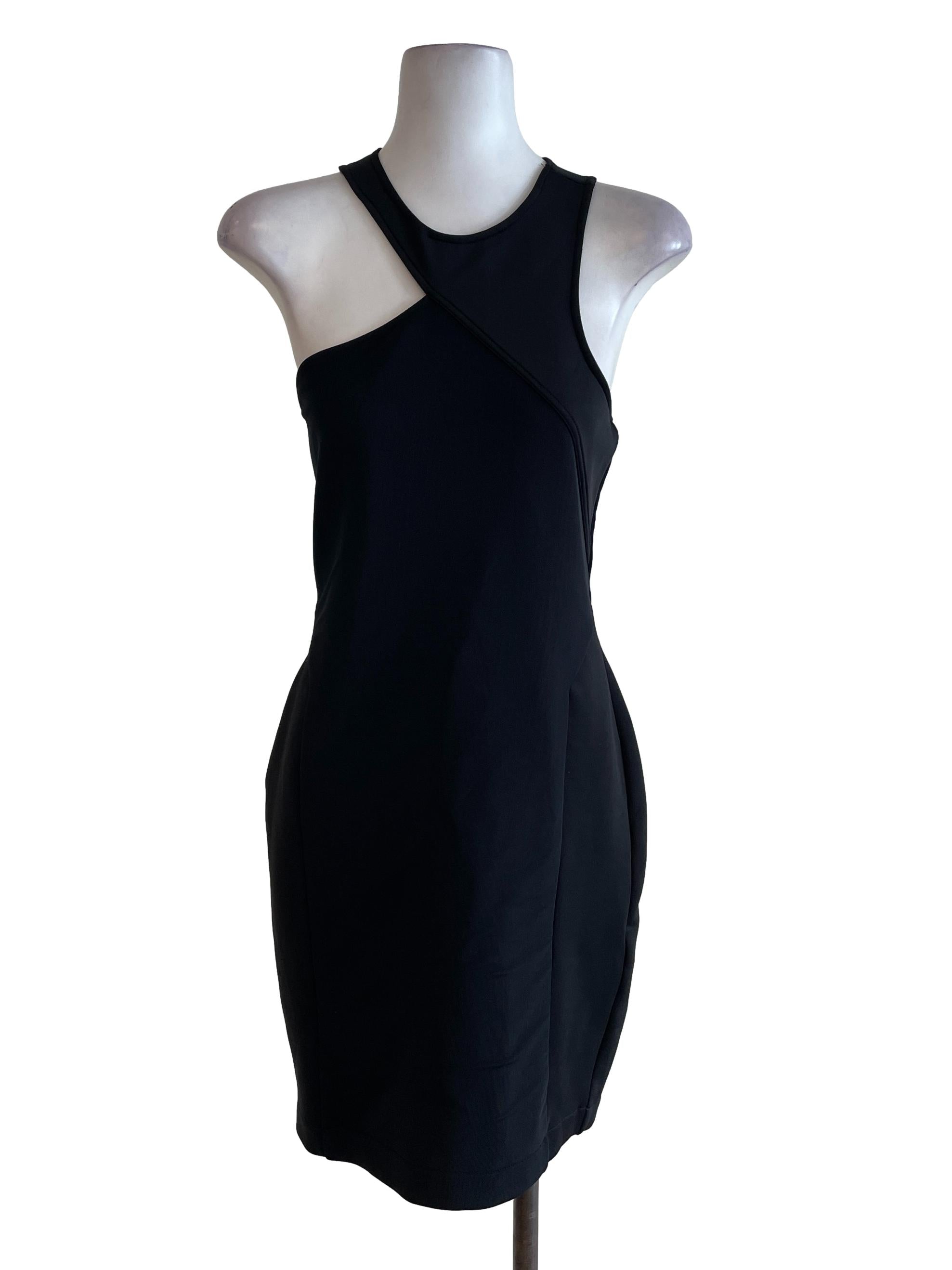 Black Plain Bodycon Dress
