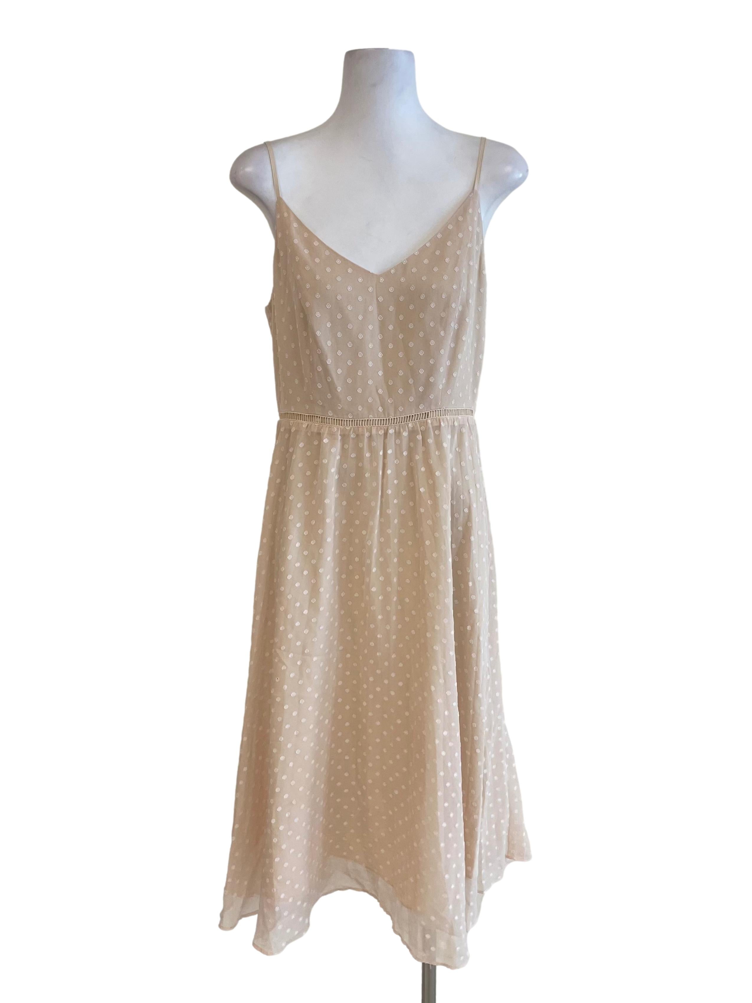 Milky Beige Dots Sundress