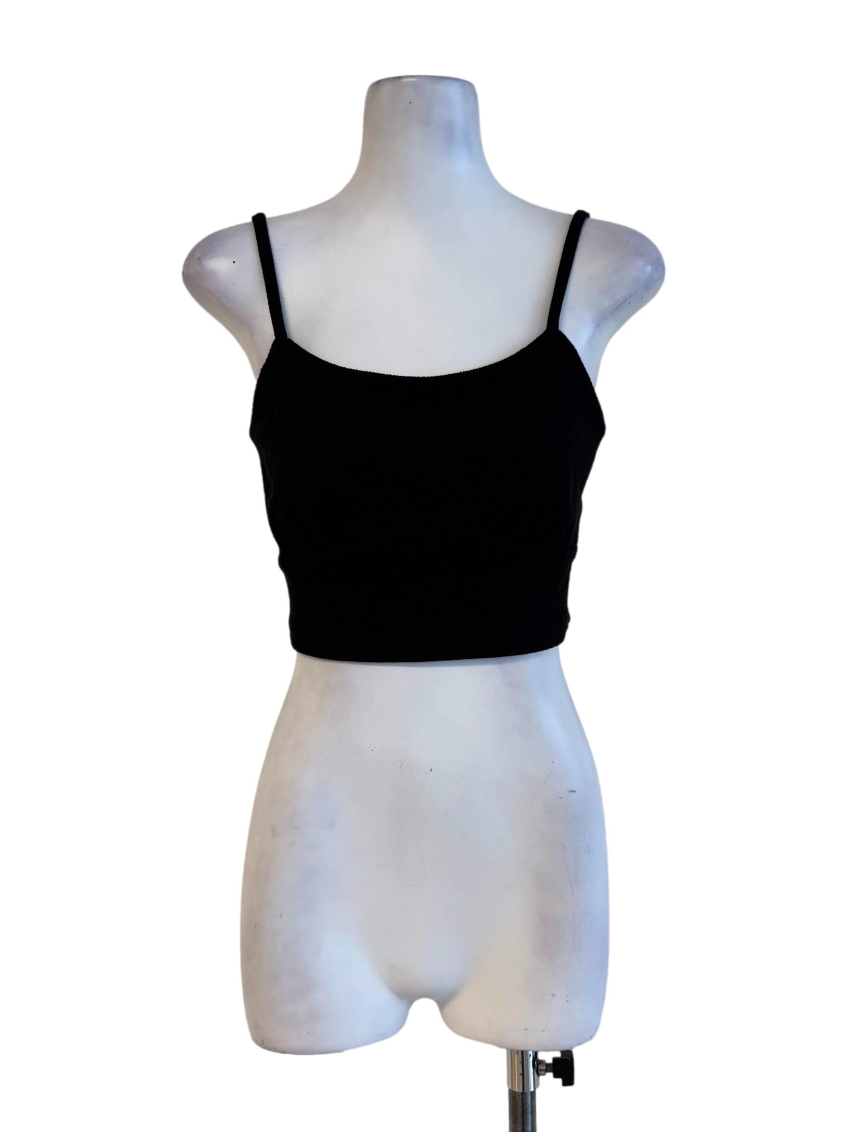 Textured Black Bralet