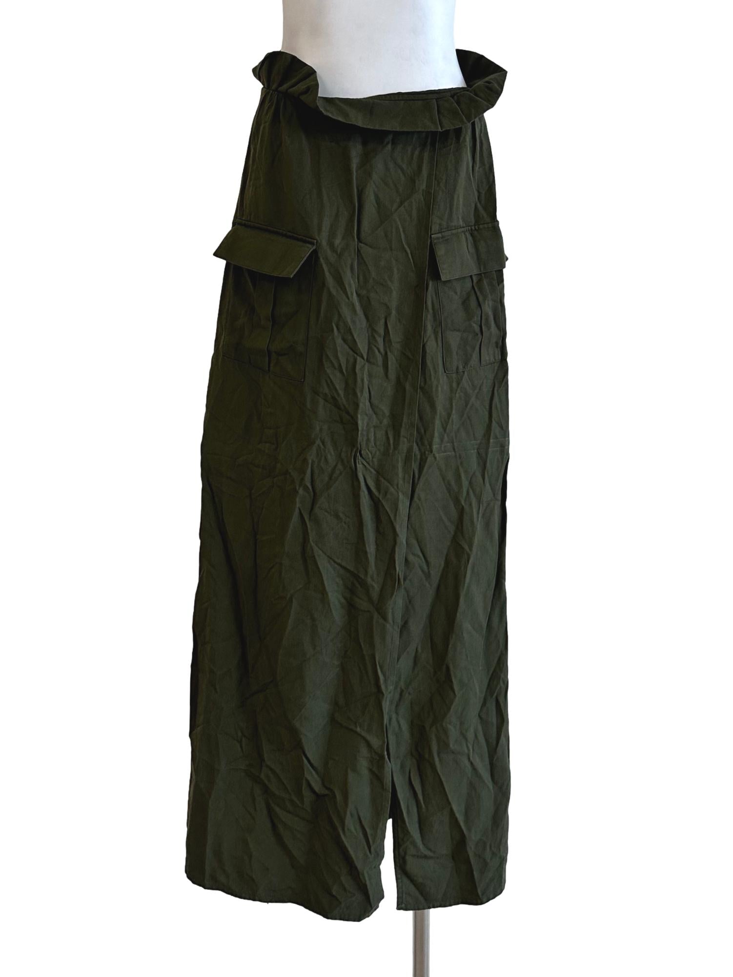 Seaweed Green Long Skirt LB