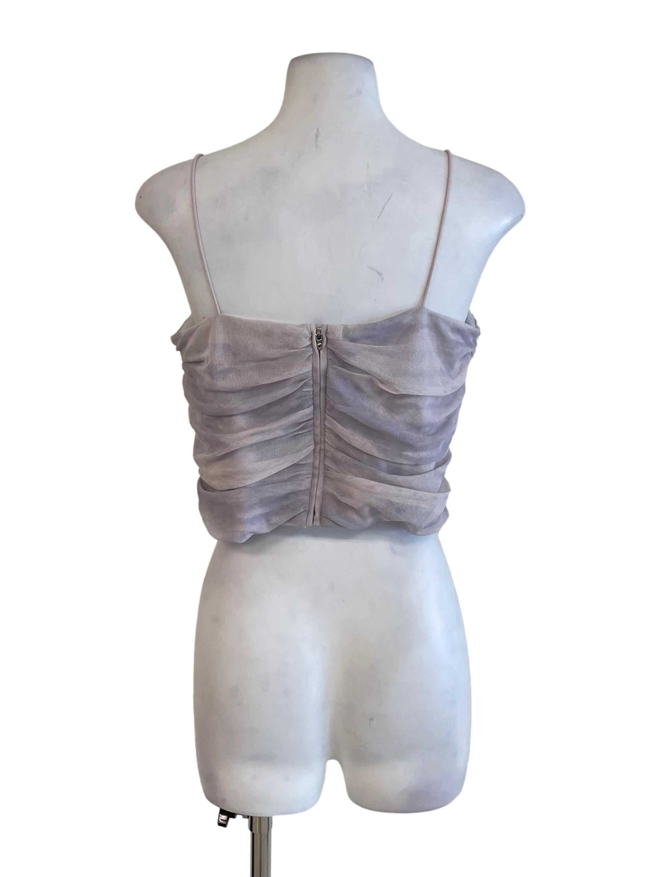 Lilac Tie Dye Mesh Cami Top