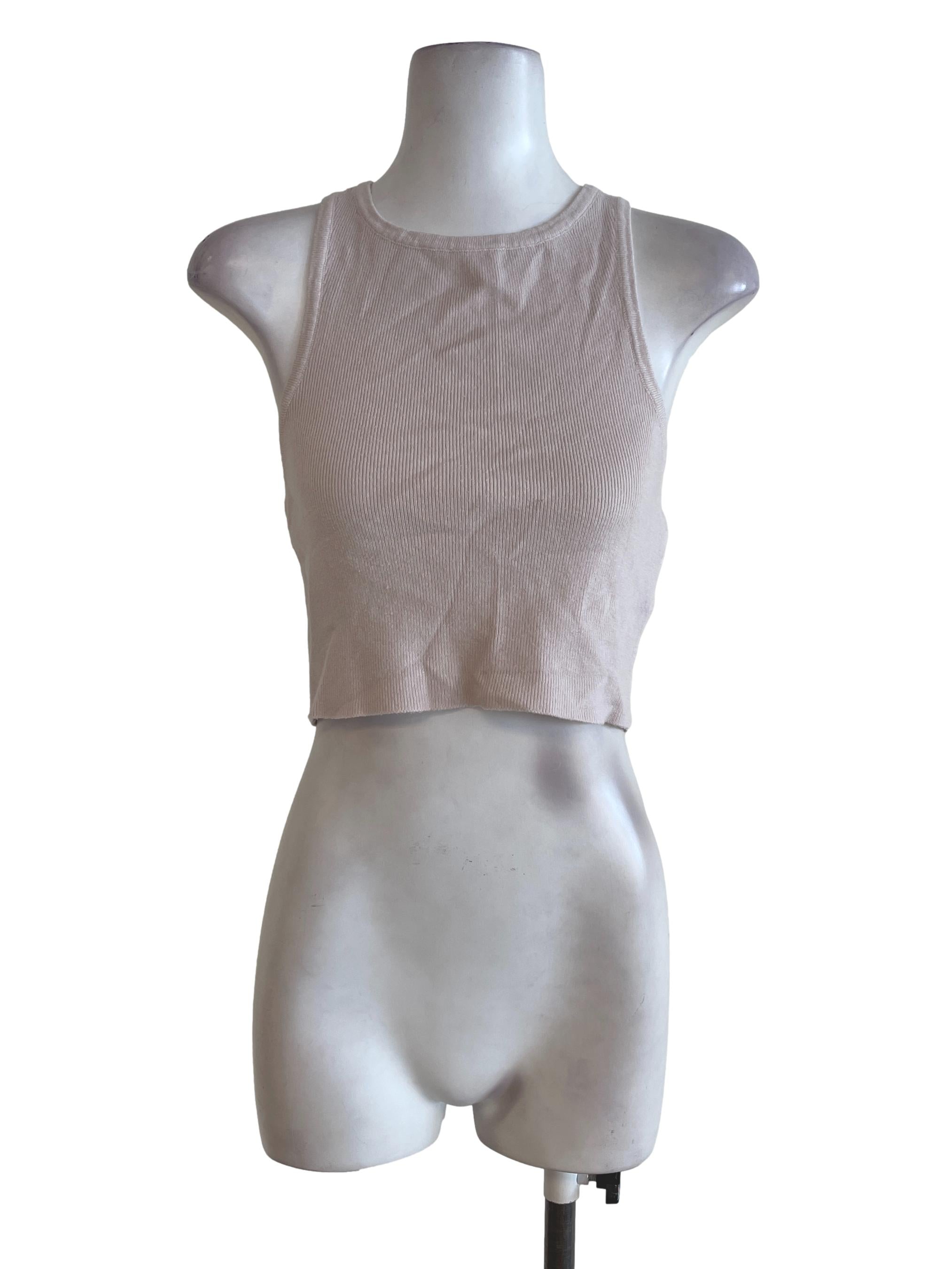 Coconut White Halter Neck Top