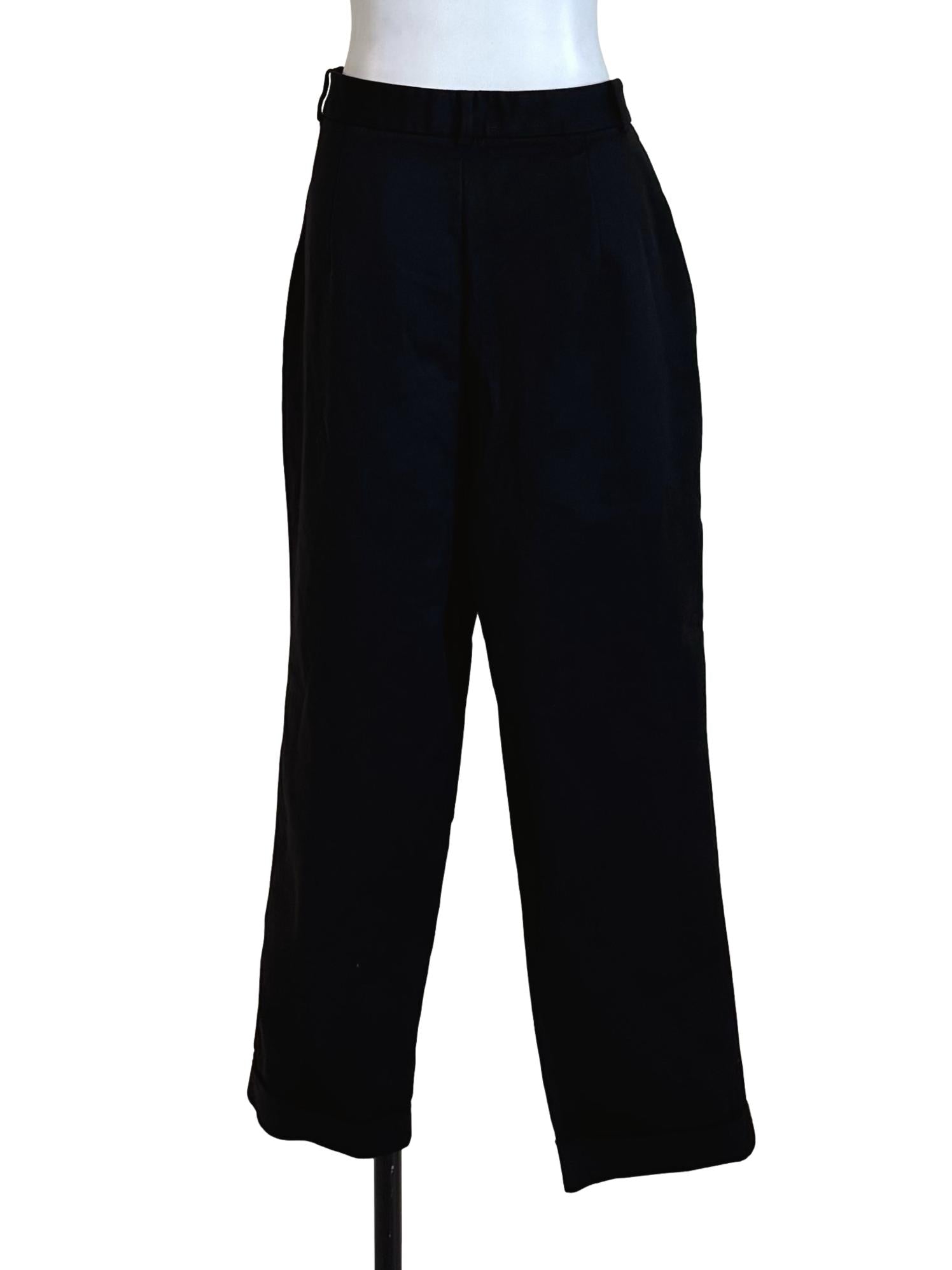 Raven Black Straight Pants LB