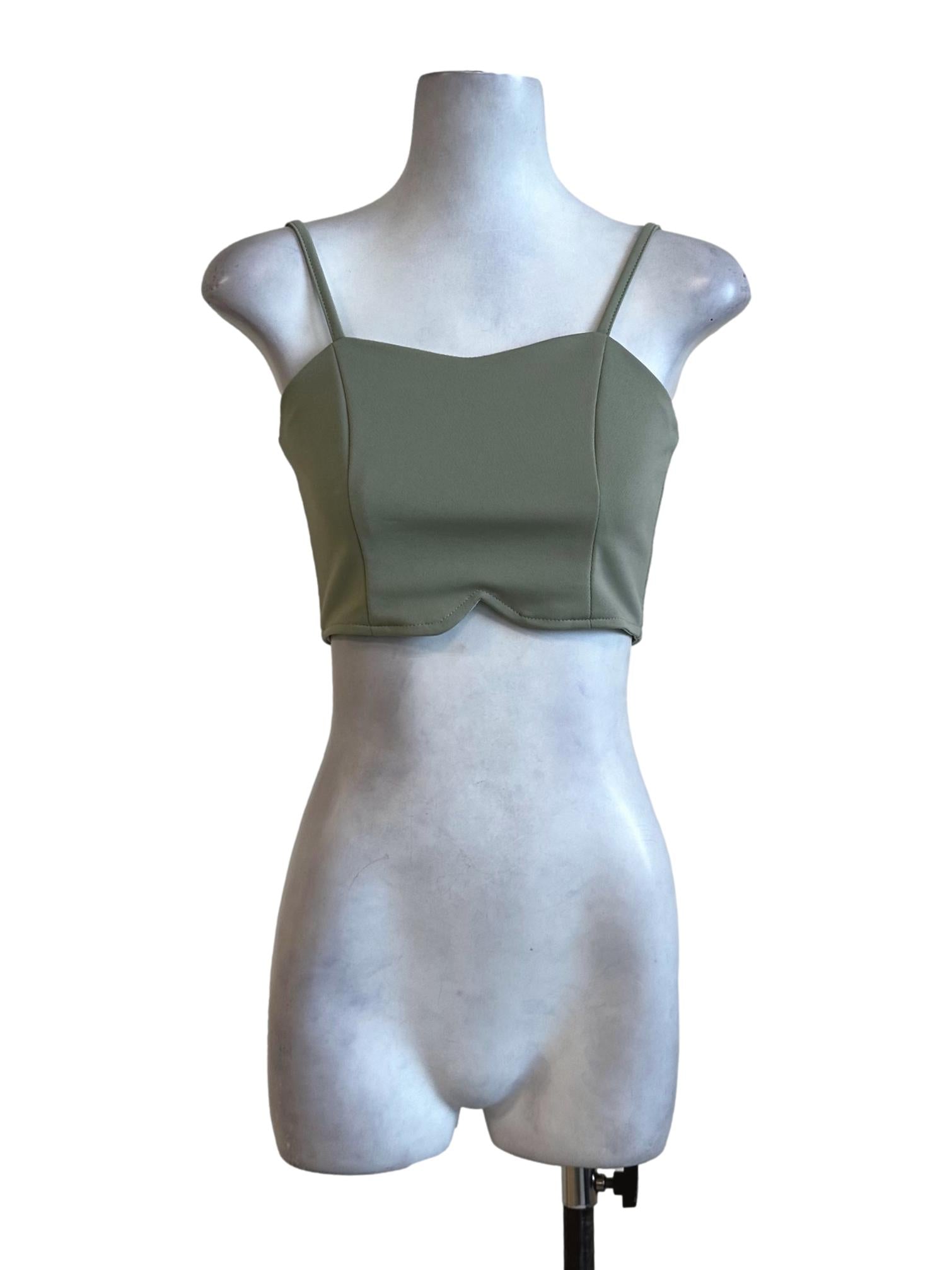 Light Green Crop Top