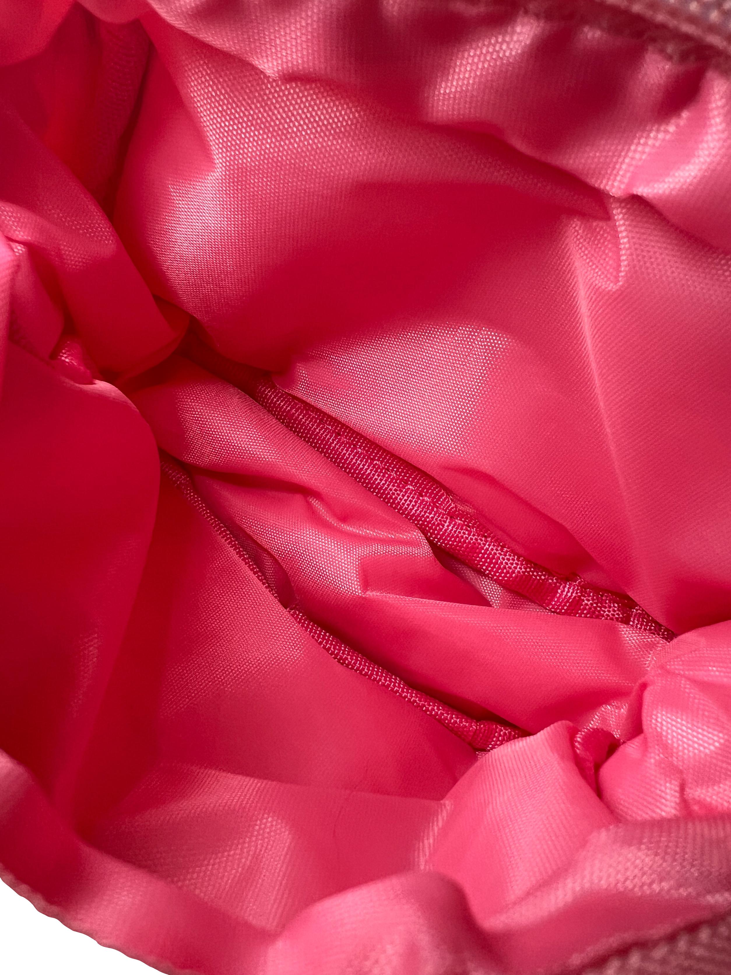 Neon Pink Utility Multi-Way Puffer Bag