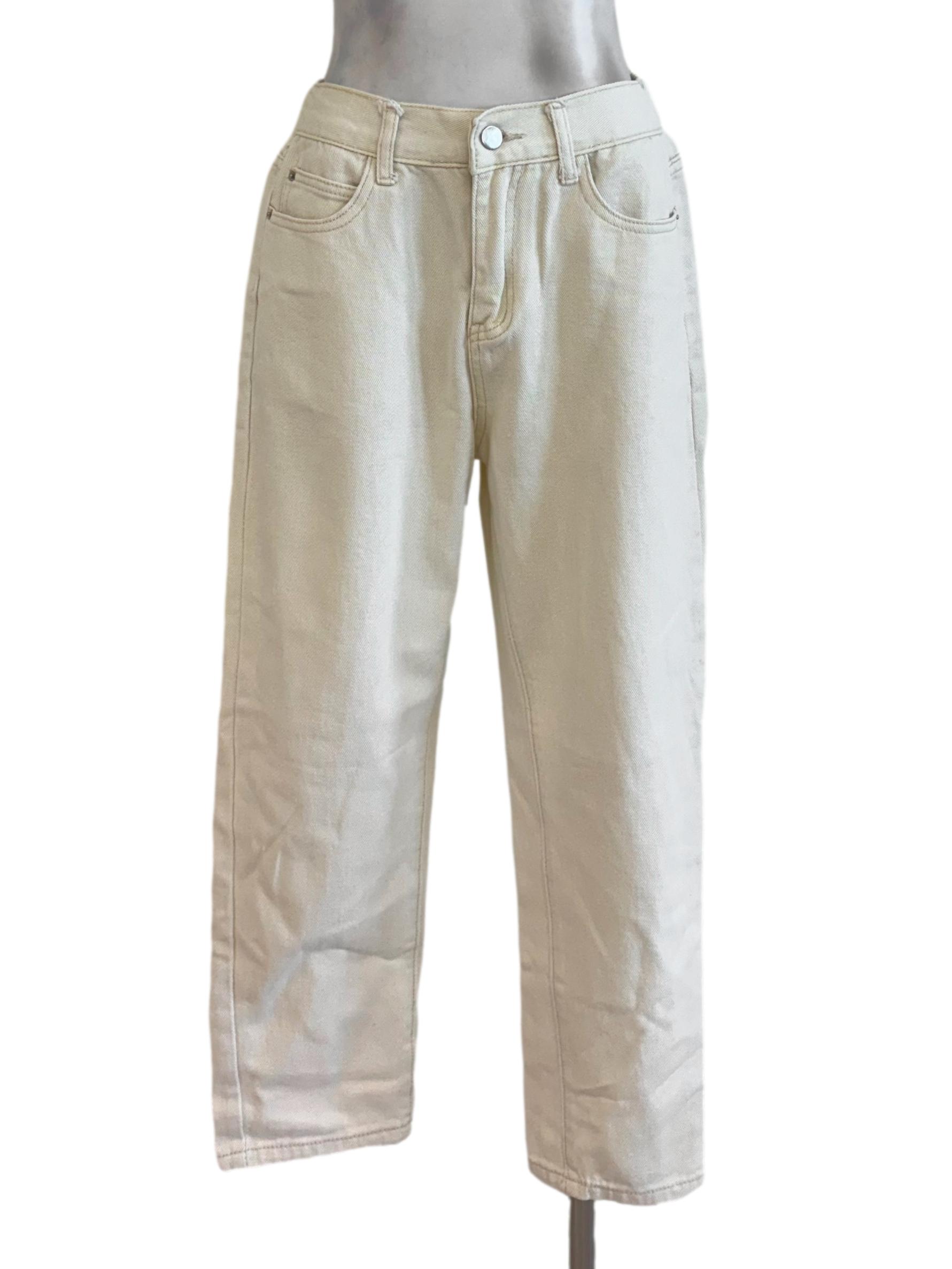 Cream High Waist Jean