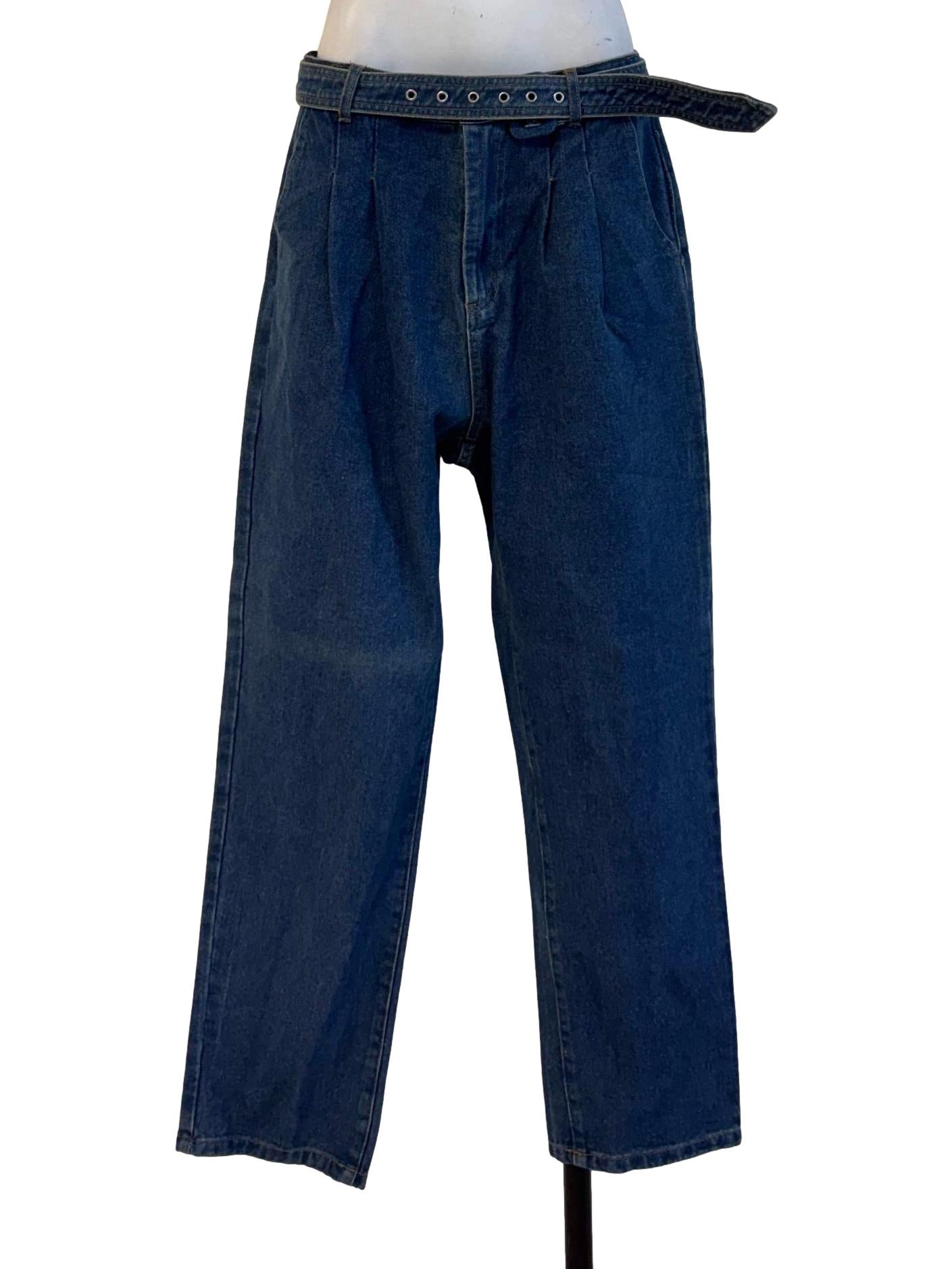 Pool Blue Jeans With Belt