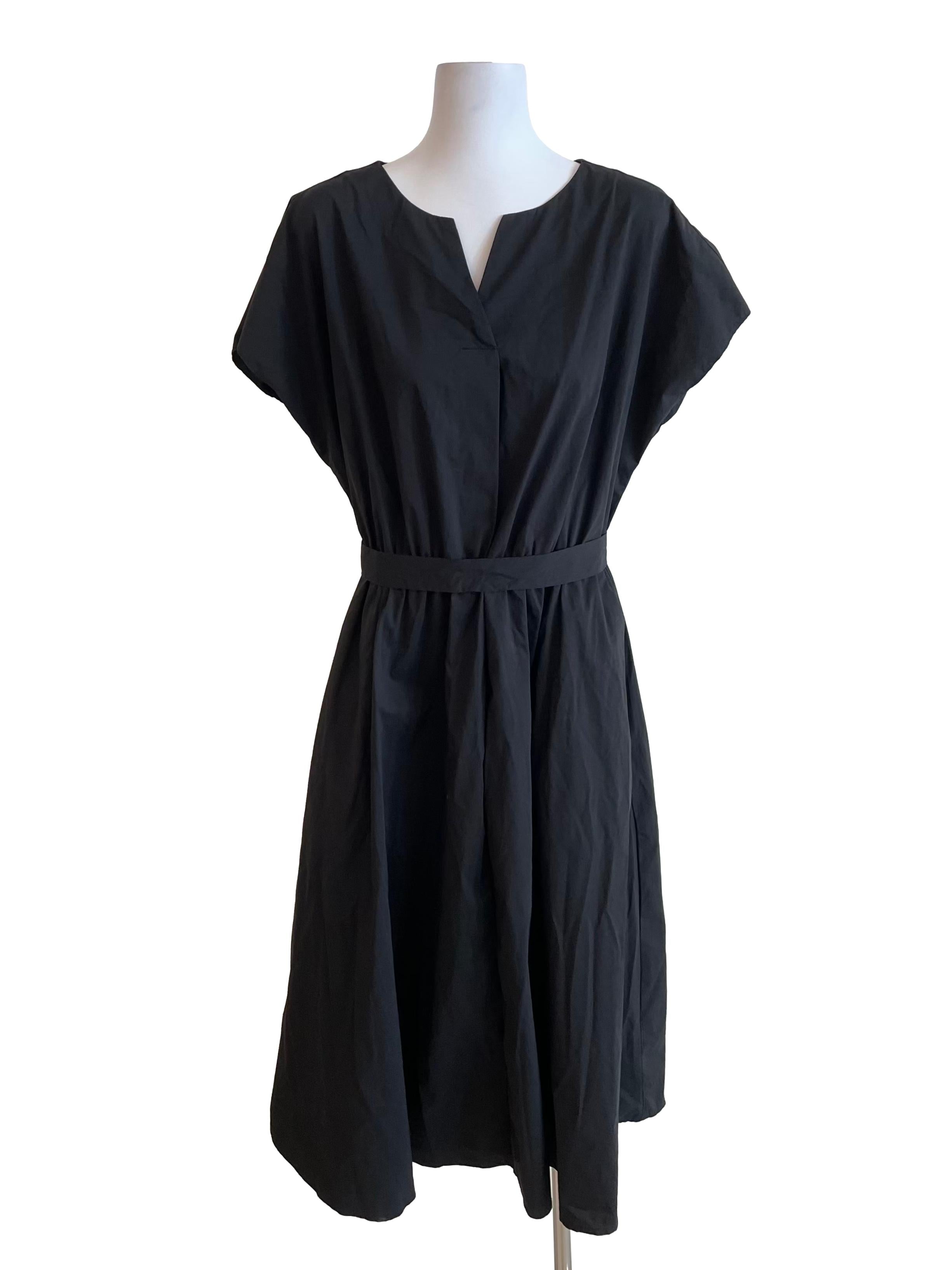 Black Drop Shoulder Dress