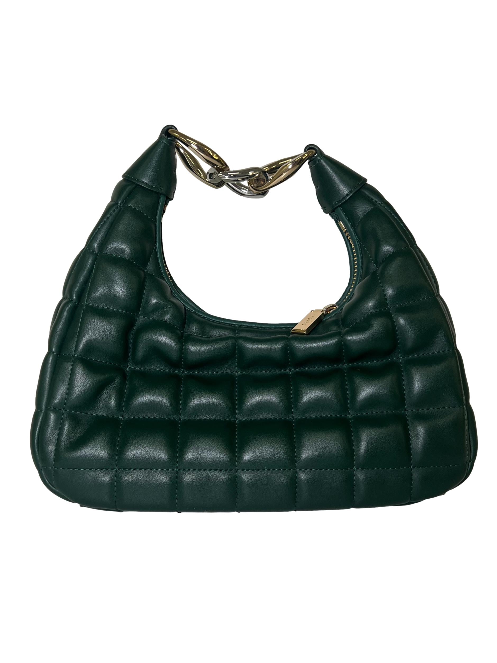 Forest Green Quilted Handbag
