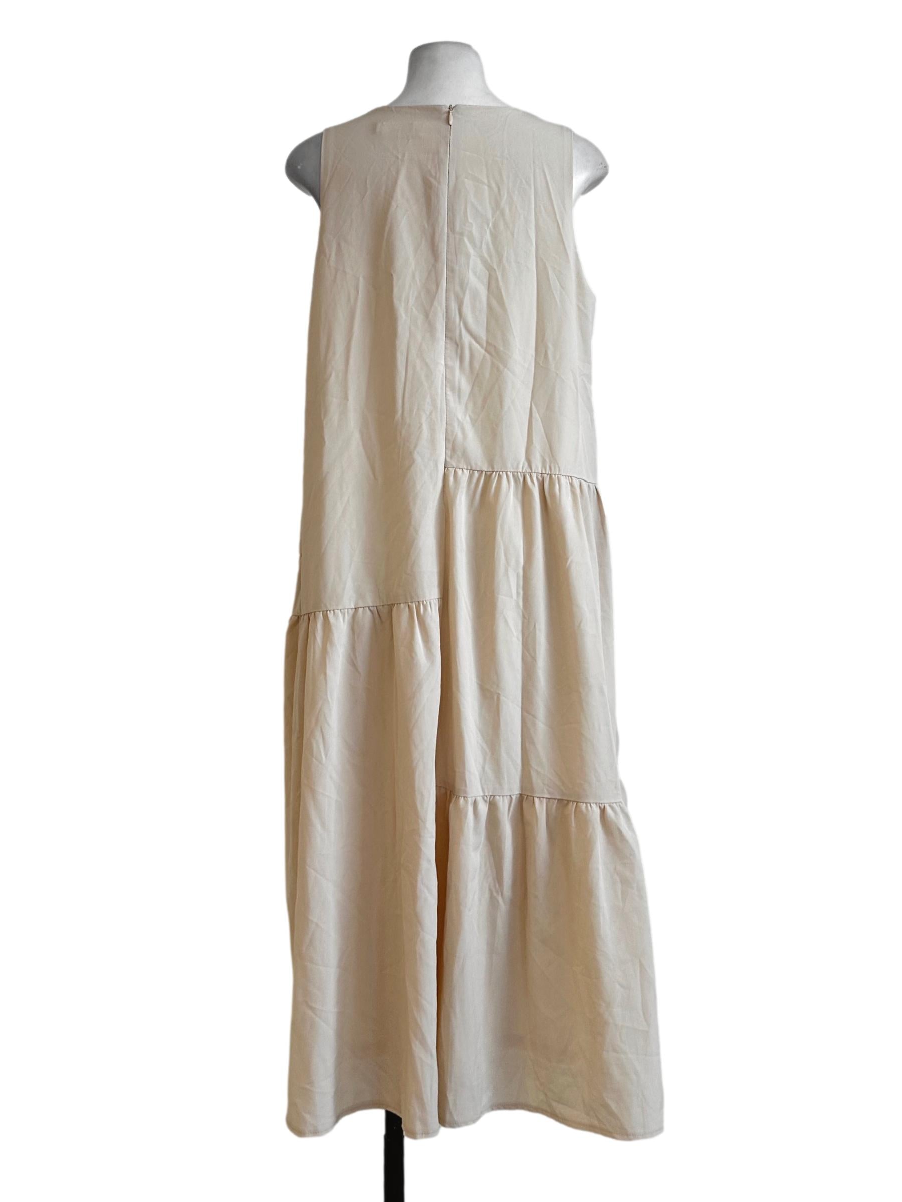 Daffodil Yellow Plain Maxi Dress