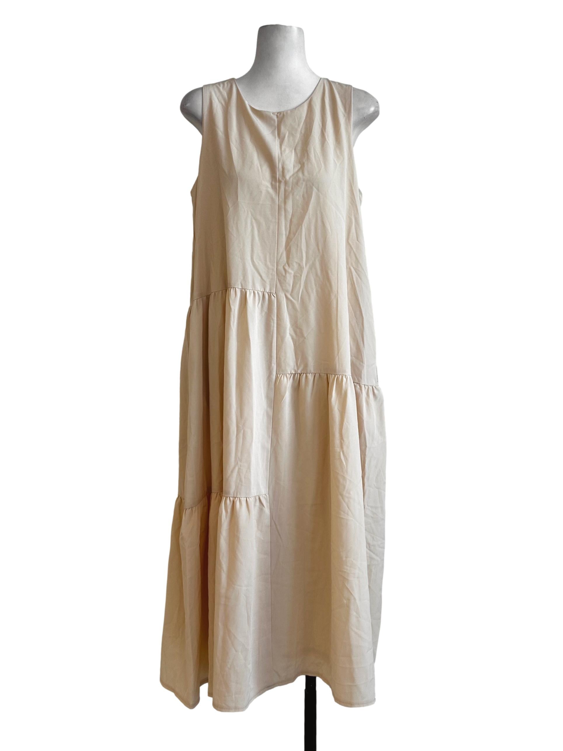 Daffodil Yellow Plain Maxi Dress
