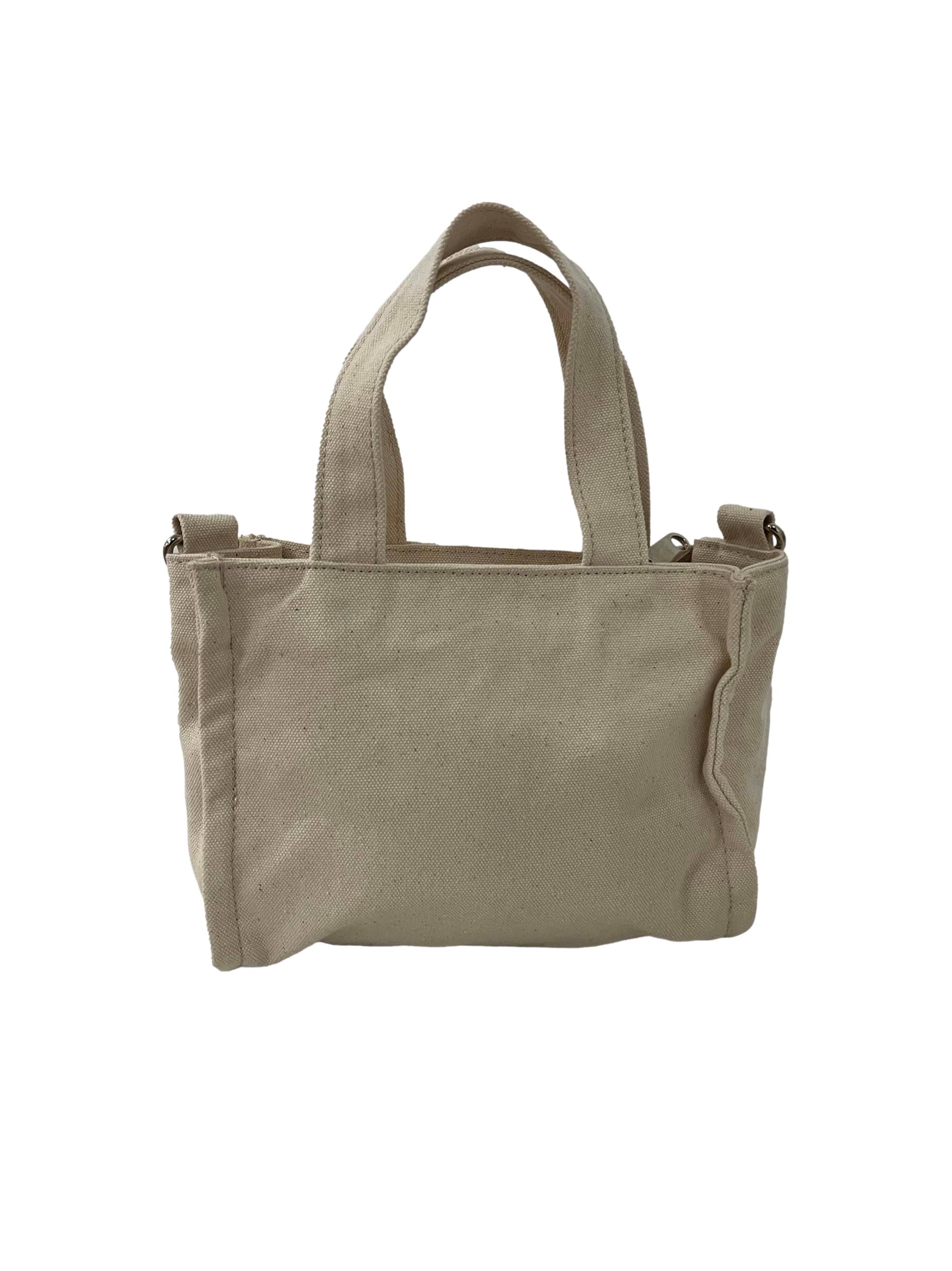 Cream Floral Mini Oatside Limited Edition Canvas Bag